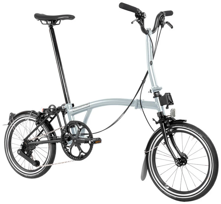 Brompton P Line 12-Speed Folding Bike - Lunar Ice - Image 2