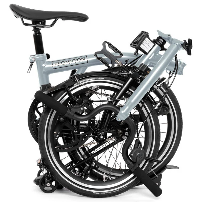 Brompton P Line 12-Speed Folding Bike - Lunar Ice - Image 4