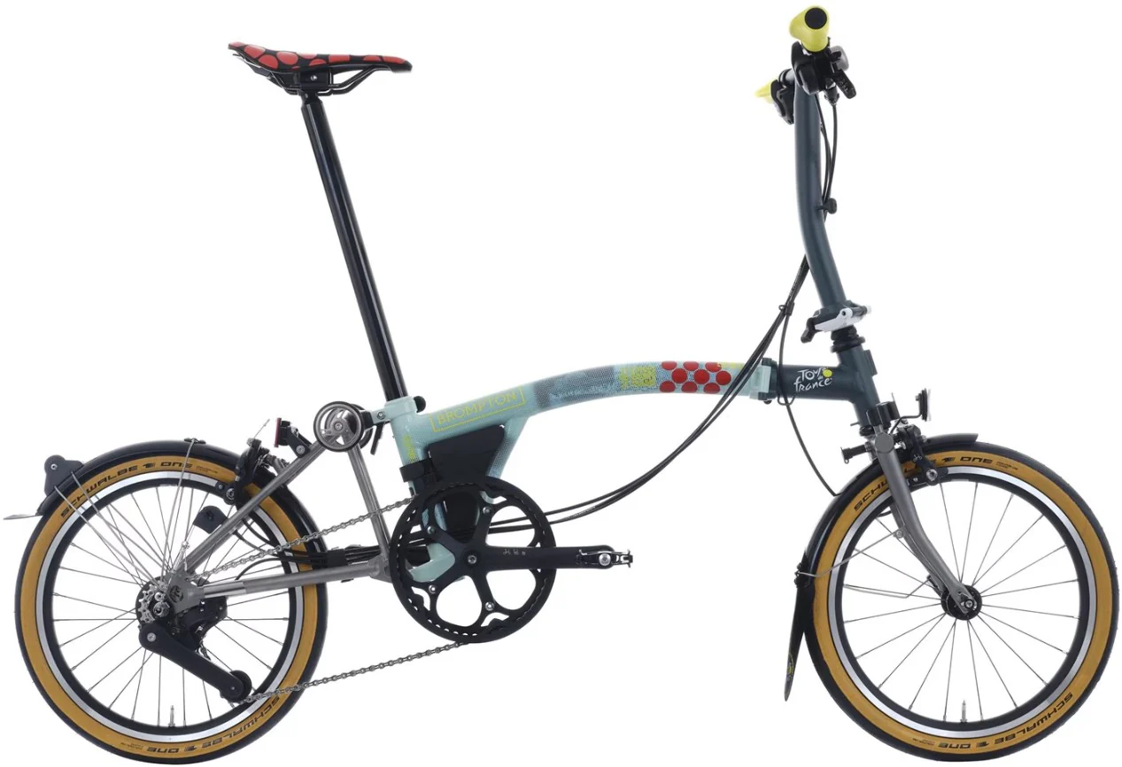Brompton P Line 12-Speed Tour de France Limited Edition Folding Bike - Sprinter's Light Green