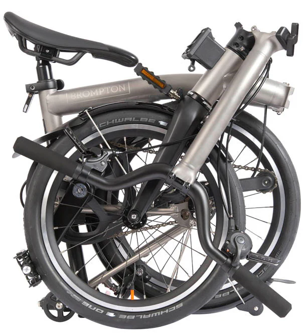 Brompton T Line 4-Speed Folding Bike - Titanium - Image 3