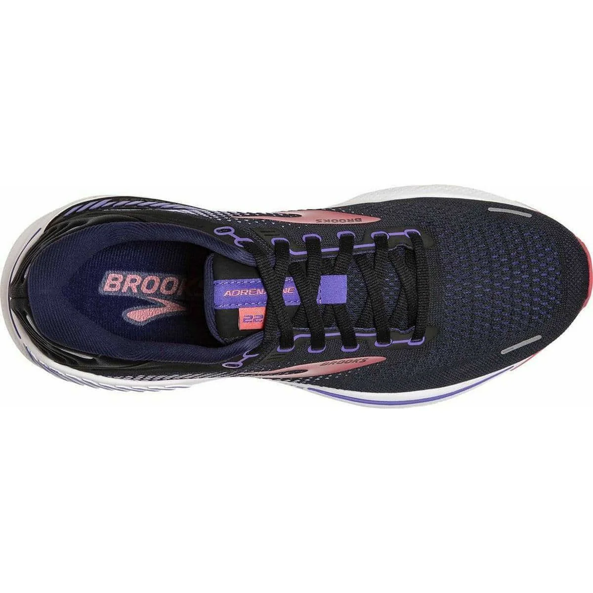 Brooks Adrenaline GTS 22 WIDE FIT Womens Running Shoes - Black - Image 4