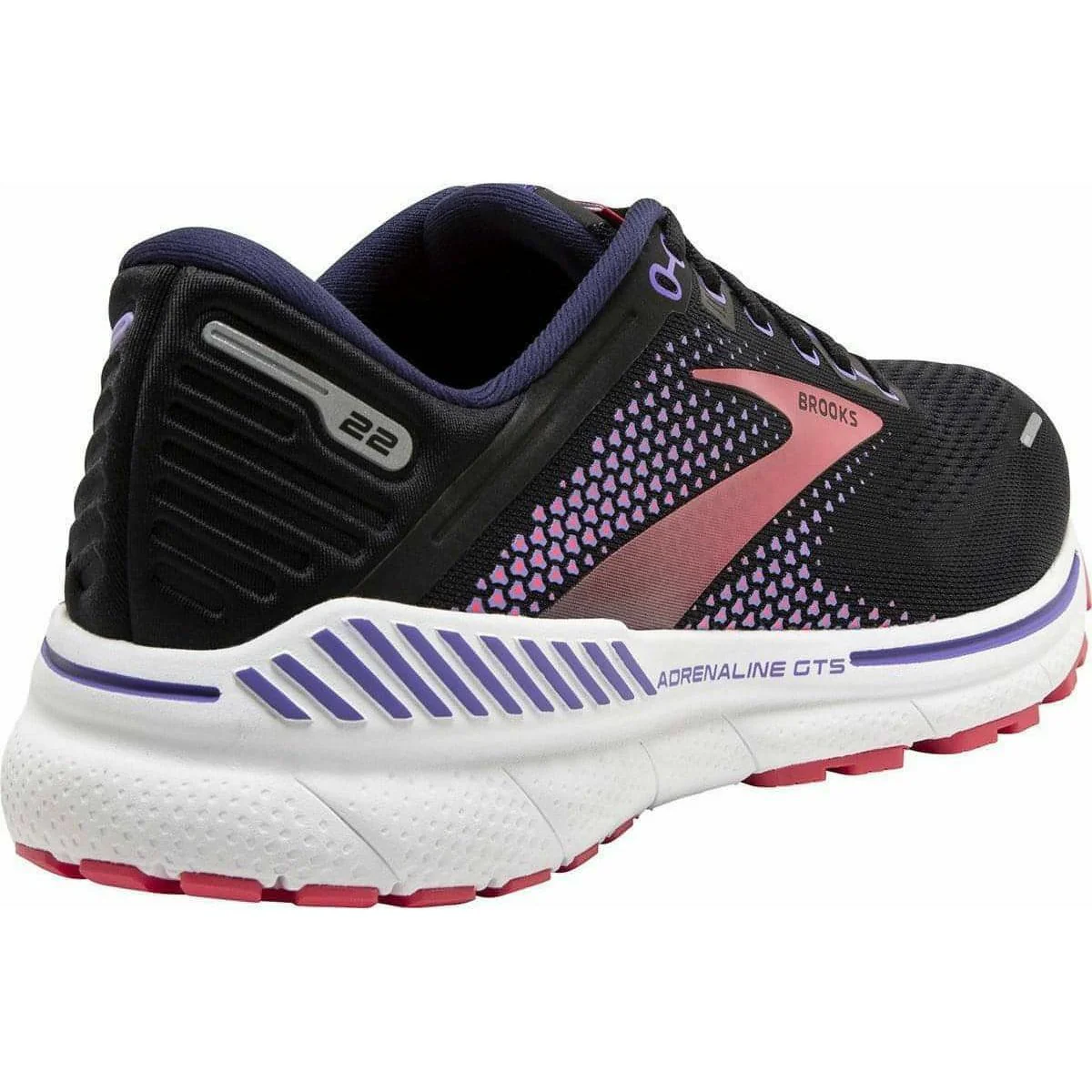 Brooks Adrenaline GTS 22 Womens Running Shoes - Black - Image 5