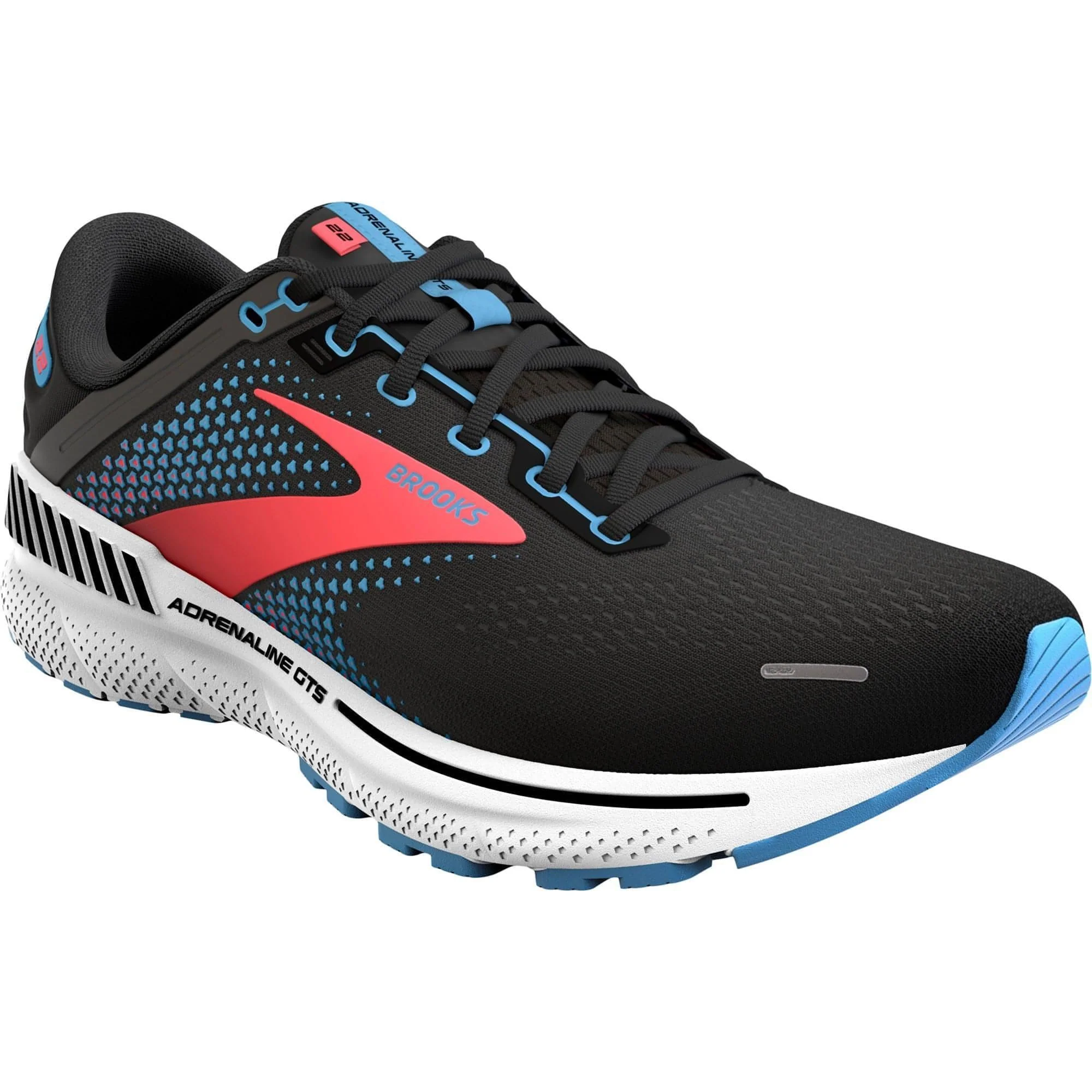 Brooks Adrenaline GTS 22 Womens Running Shoes - Black - Image 6