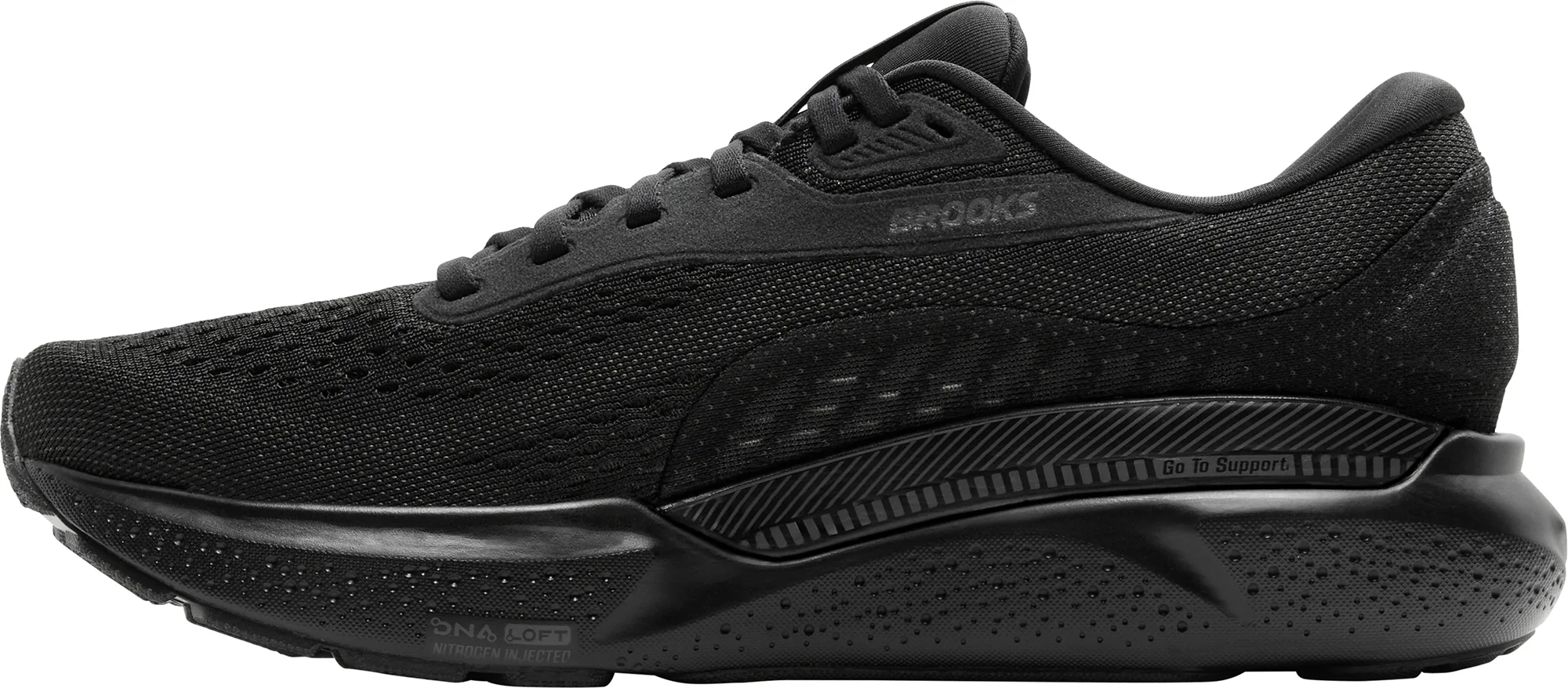 Brooks Adrenaline GTS 24 WIDE FIT Womens Running Shoes - Black - Image 3
