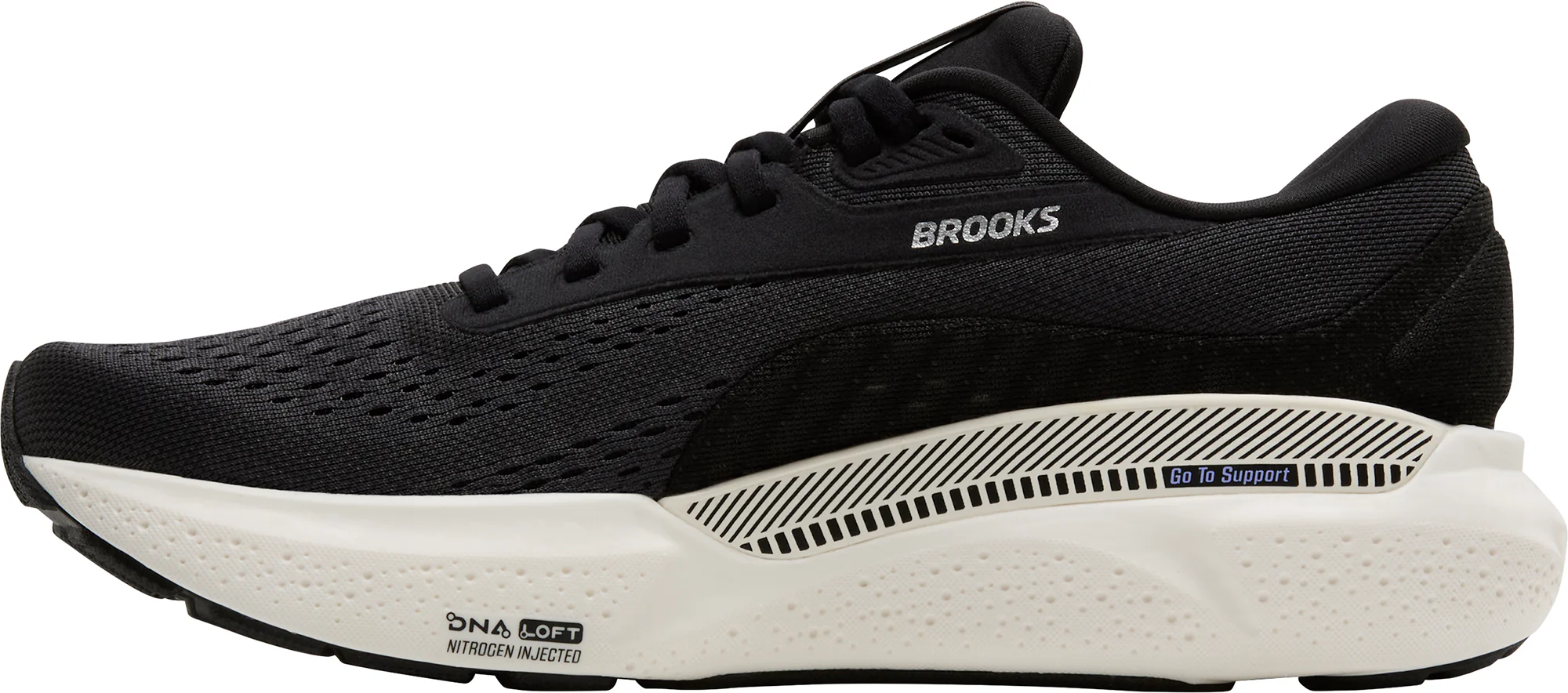 Brooks Adrenaline GTS 24 Womens Running Shoes - Black - Image 3