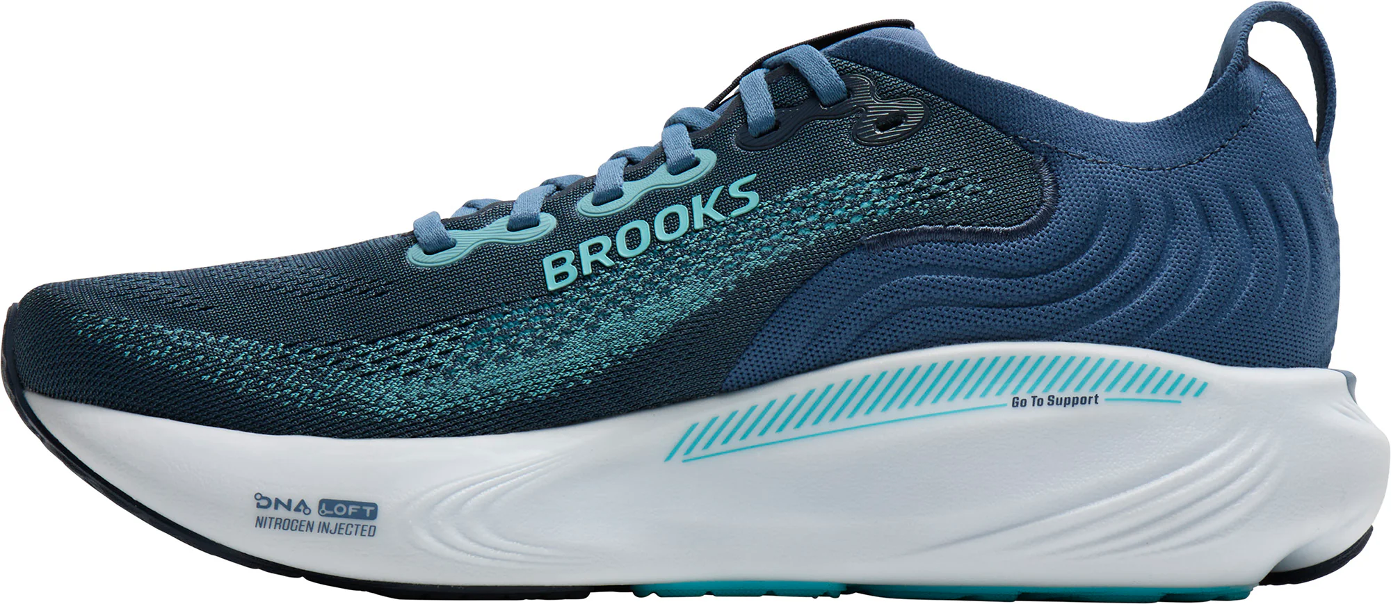 Brooks Adrenaline GTS 25 WIDE FIT Mens Running Shoes - Blue - Image 3