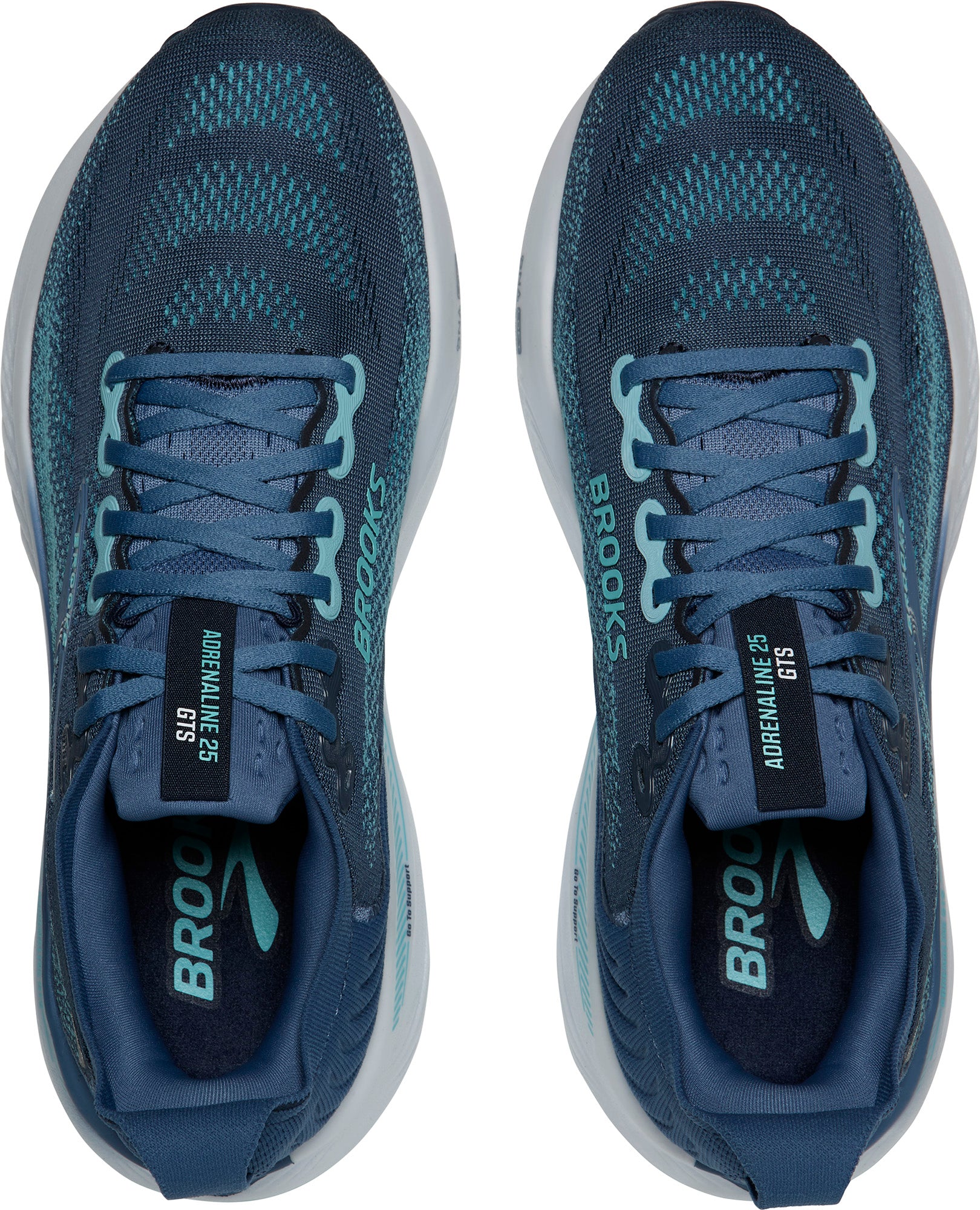 Brooks Adrenaline GTS 25 WIDE FIT Mens Running Shoes - Blue - Image 4
