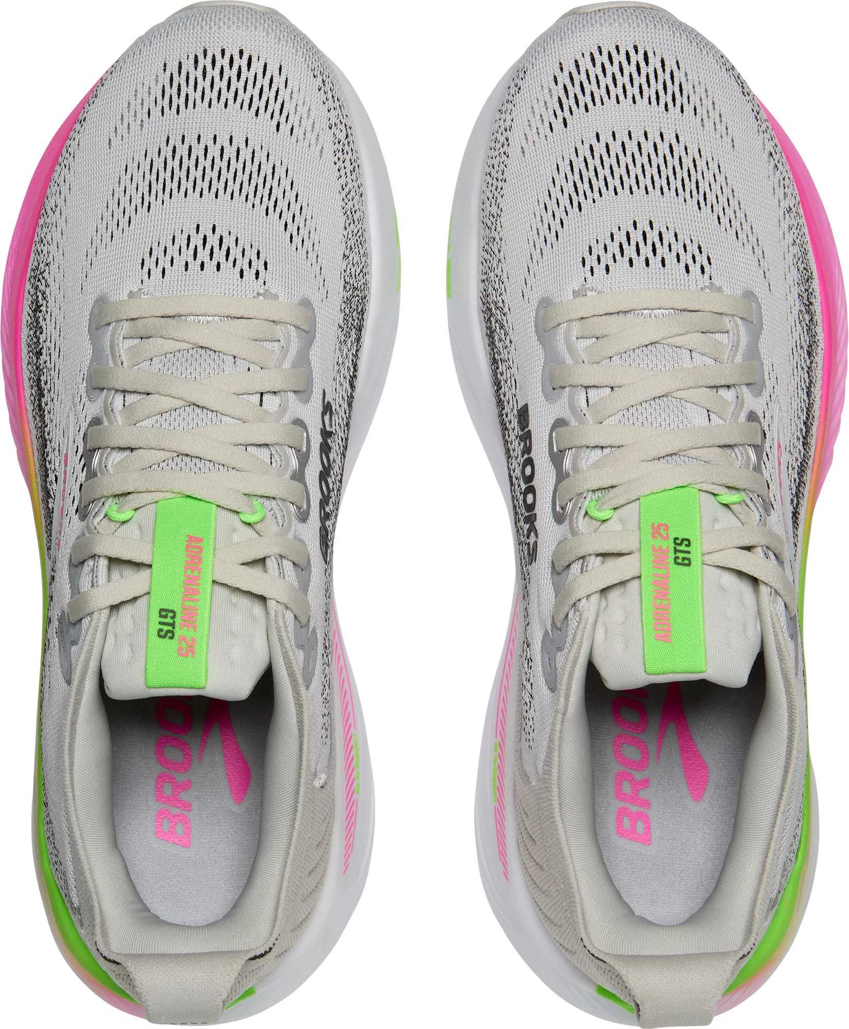 Brooks Adrenaline GTS 25 WIDE FIT Womens Running Shoes - Grey - Image 4
