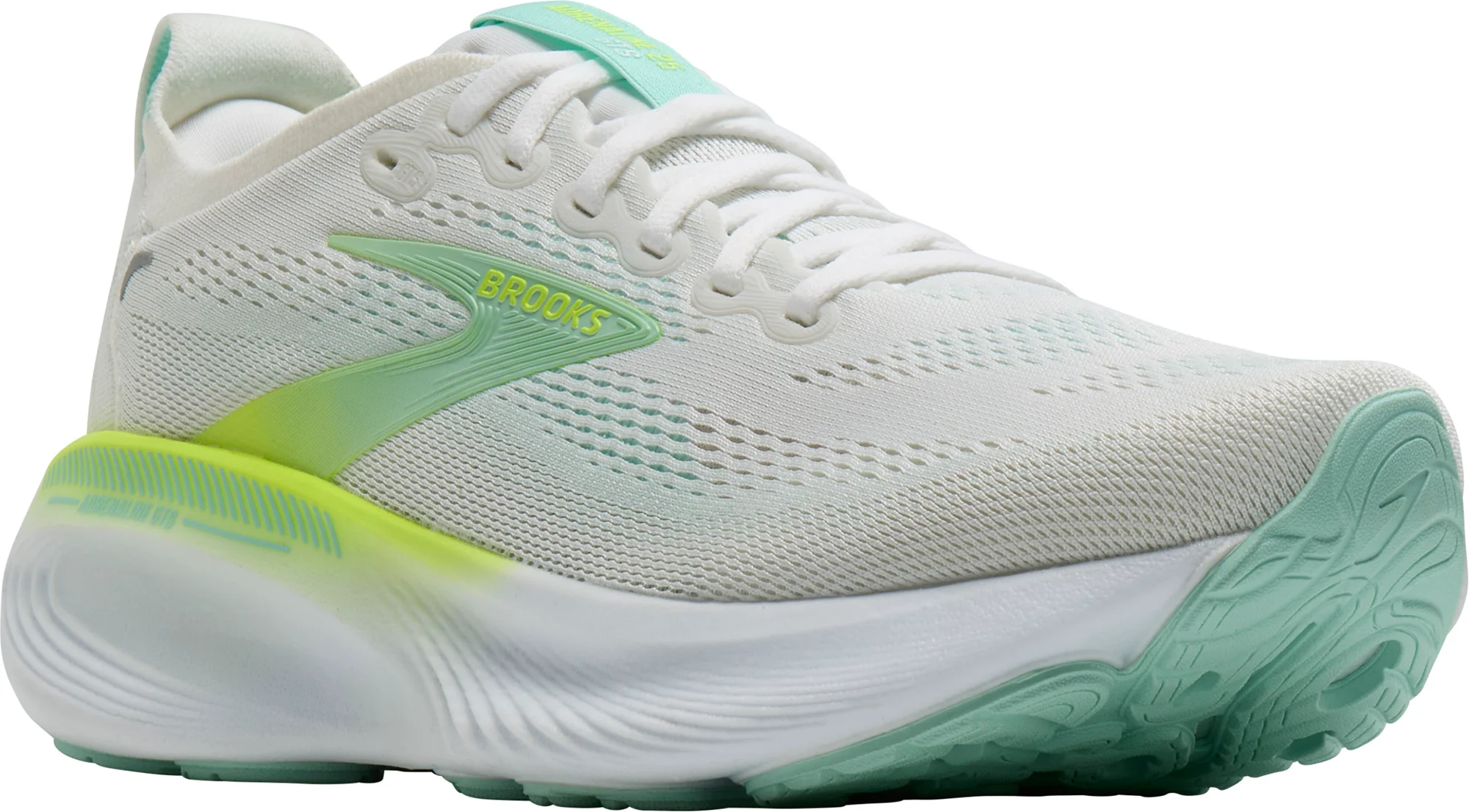 Brooks Adrenaline GTS 25 Womens Running Shoes - White - Image 6