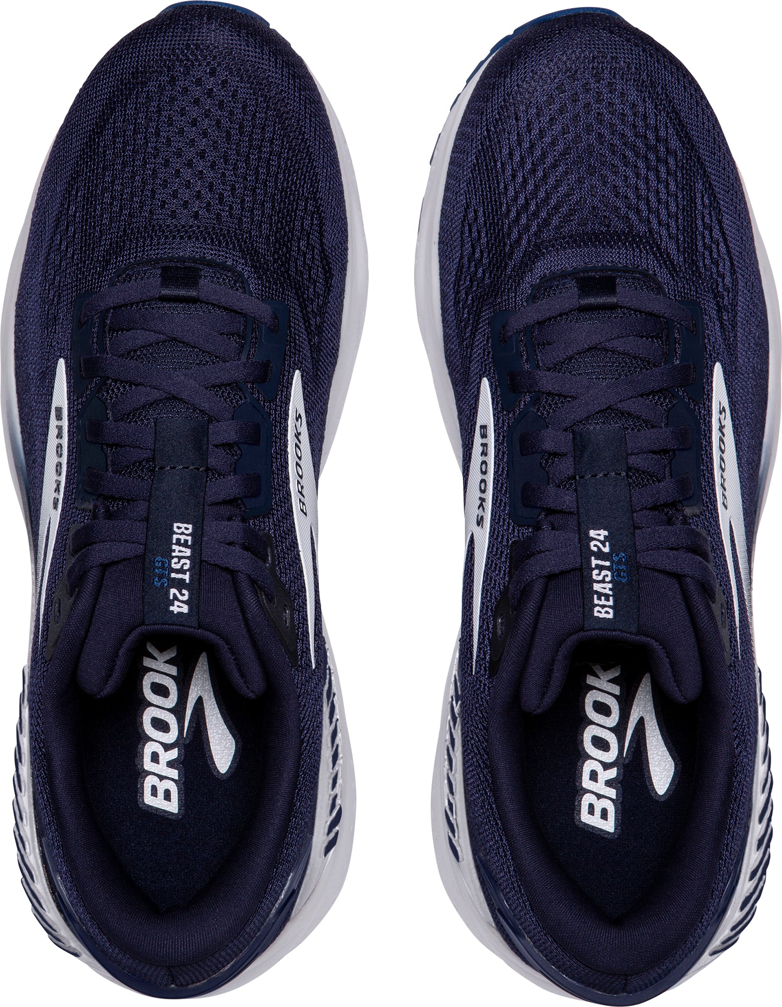 Brooks Beast GTS 24 WIDE FIT Mens Running Shoes - Navy - Image 4
