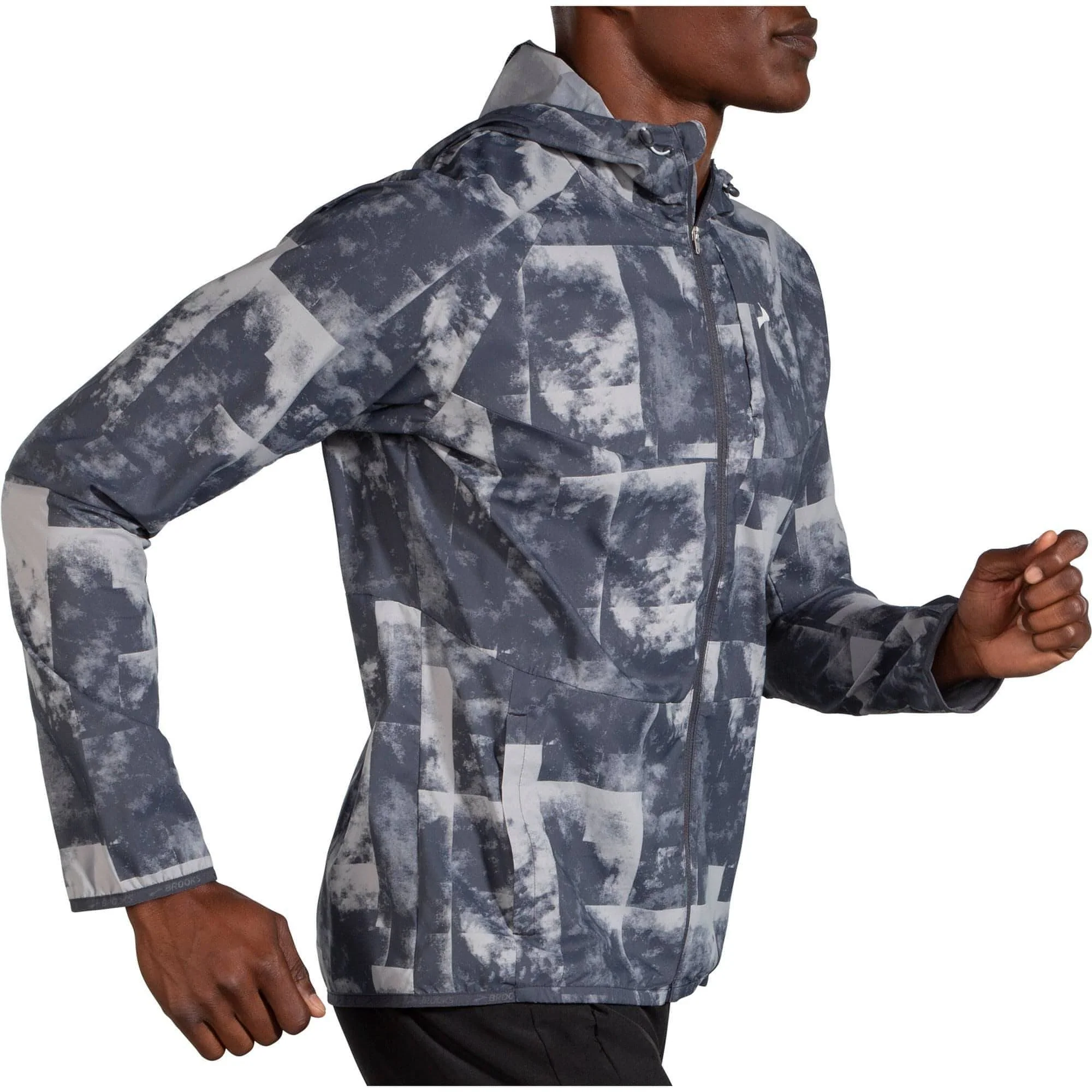 Brooks Canopy Mens Running Jacket - Grey - Image 3