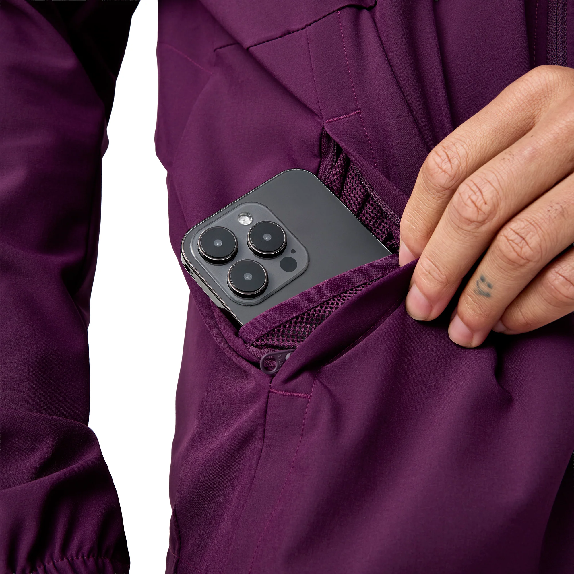 Brooks Canopy Mens Running Jacket - Purple - Image 3