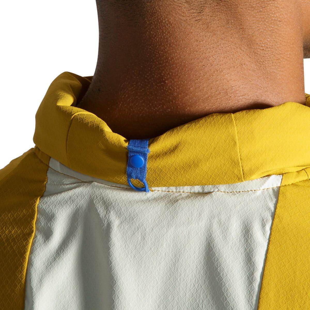 Brooks Canopy Mens Running Jacket - Yellow - Image 7