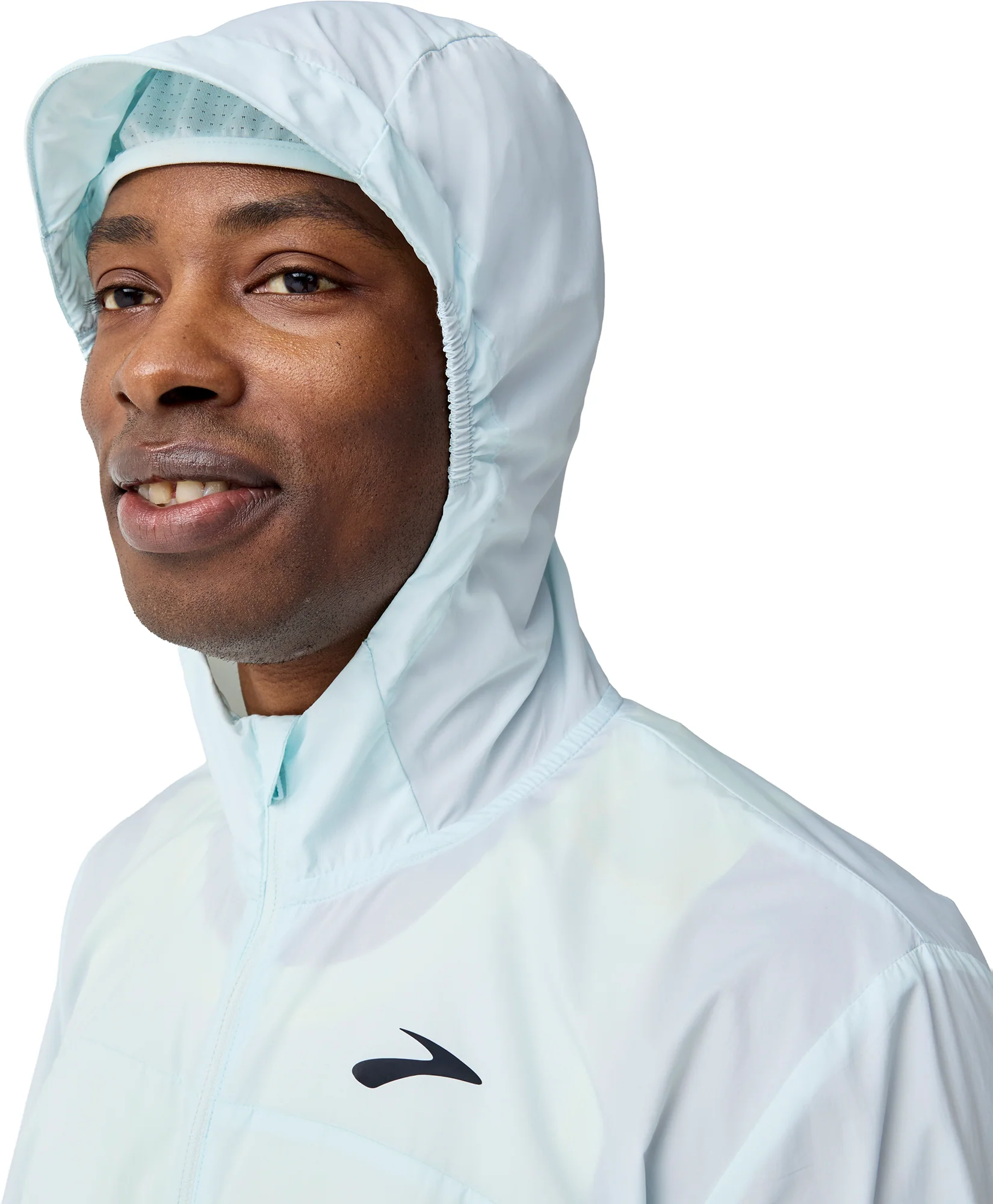 Brooks Canopy Packable Mens Running Jacket - Blue - Image 5