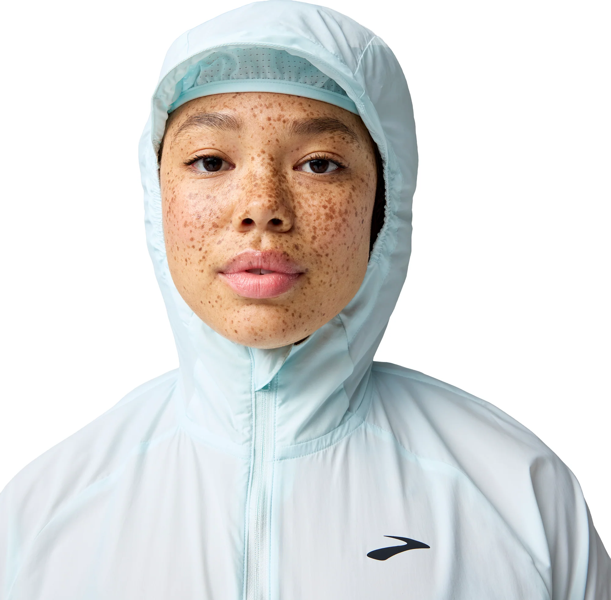 Brooks Canopy Packable Womens Running Jacket - Blue - Image 5
