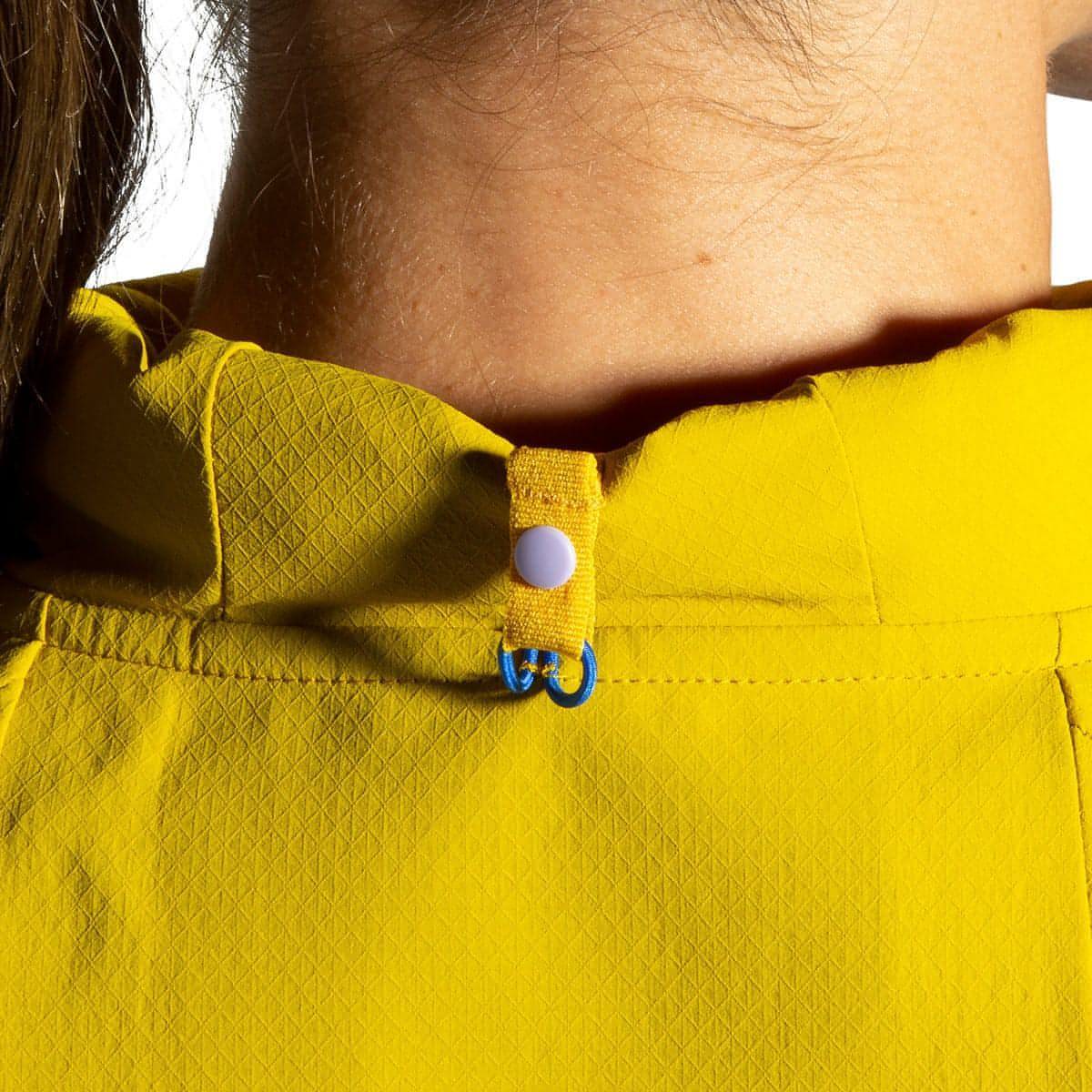 Brooks Canopy Womens Running Jacket - Yellow - Image 7