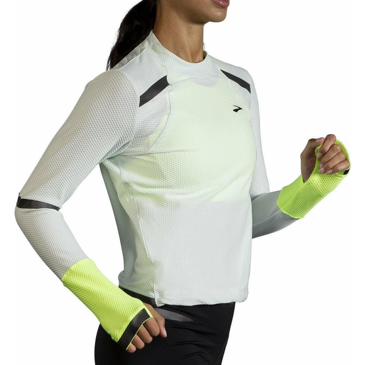 Brooks Carbonite Long Sleeve Womens Running Top - Grey - Image 3
