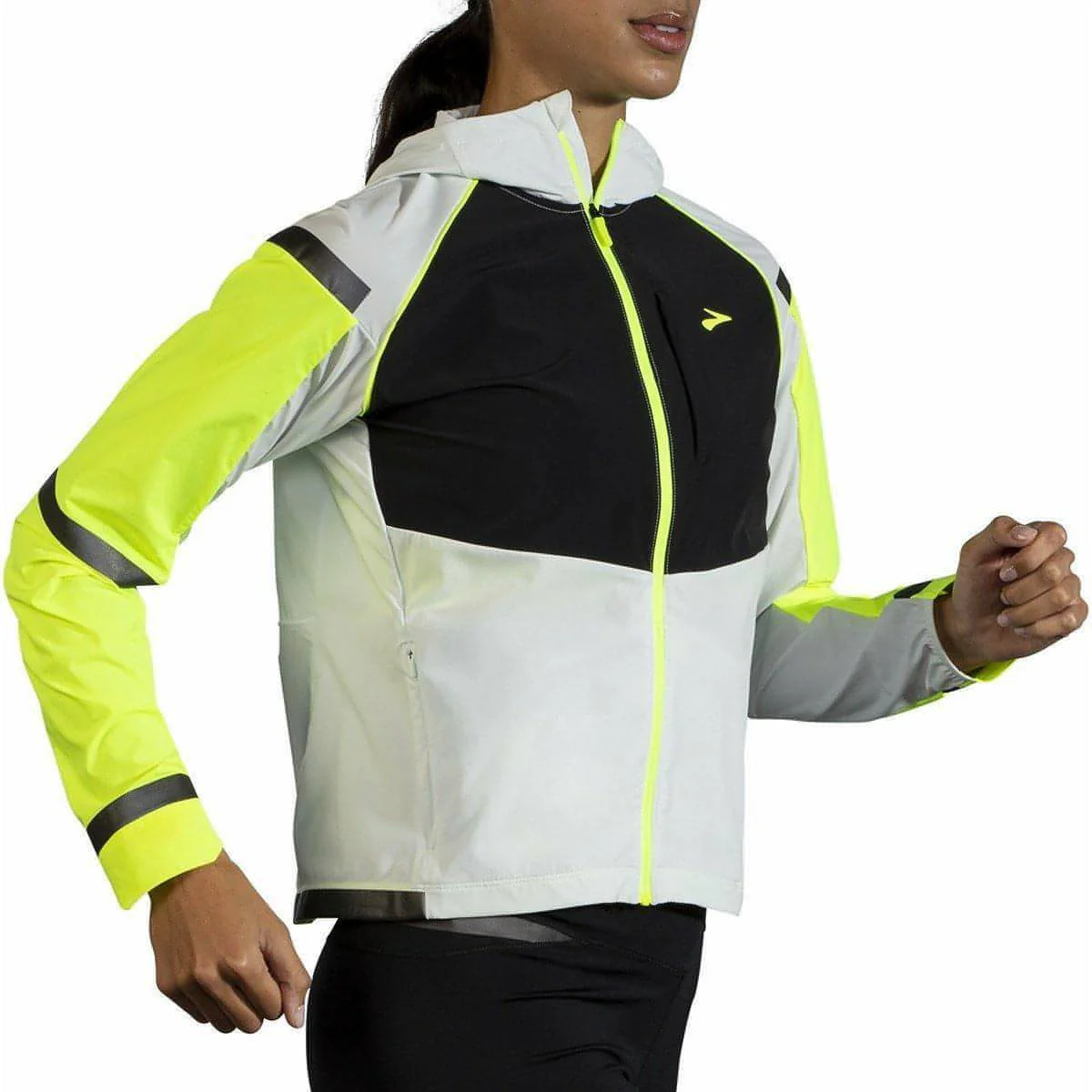 Brooks Carbonite Womens Running Jacket - Grey - Image 3