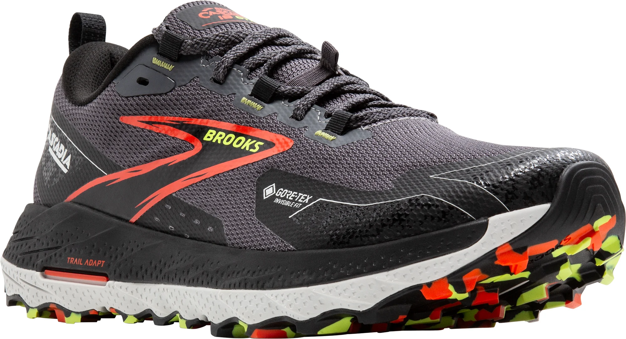 Brooks Cascadia 18 GORE-TEX Mens Trail Running Shoes - Grey - Image 6