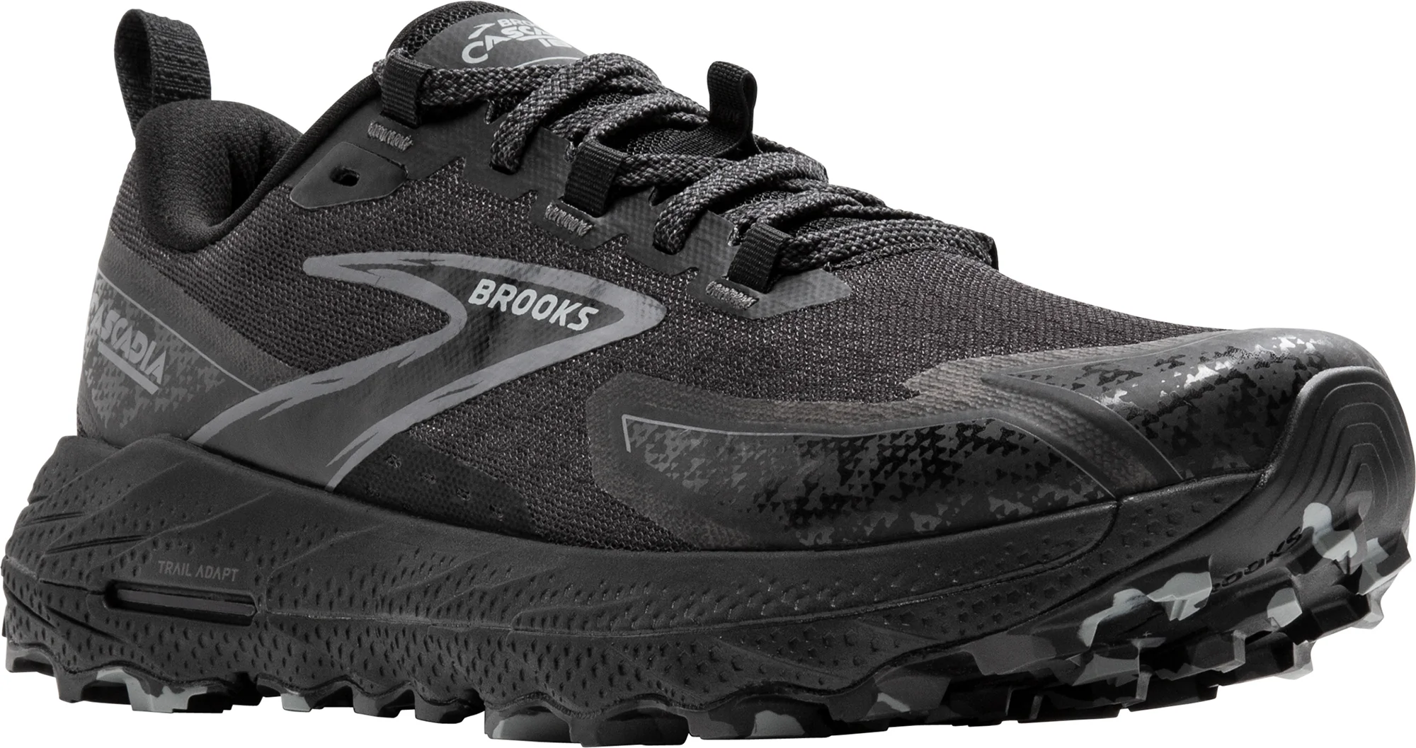 Brooks Cascadia 18 Mens Trail Running Shoes - Black - Image 6