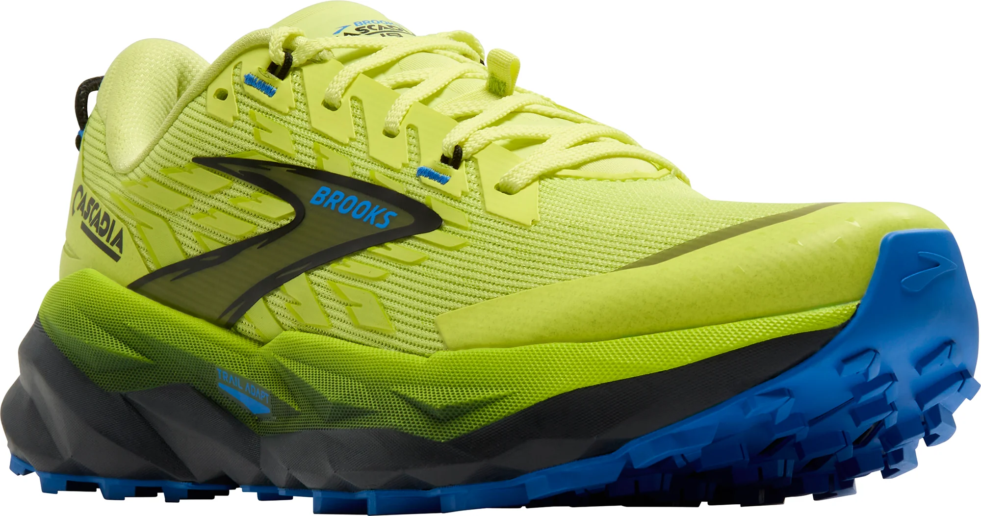Brooks Cascadia 19 Mens Trail Running Shoes - Green - Image 6