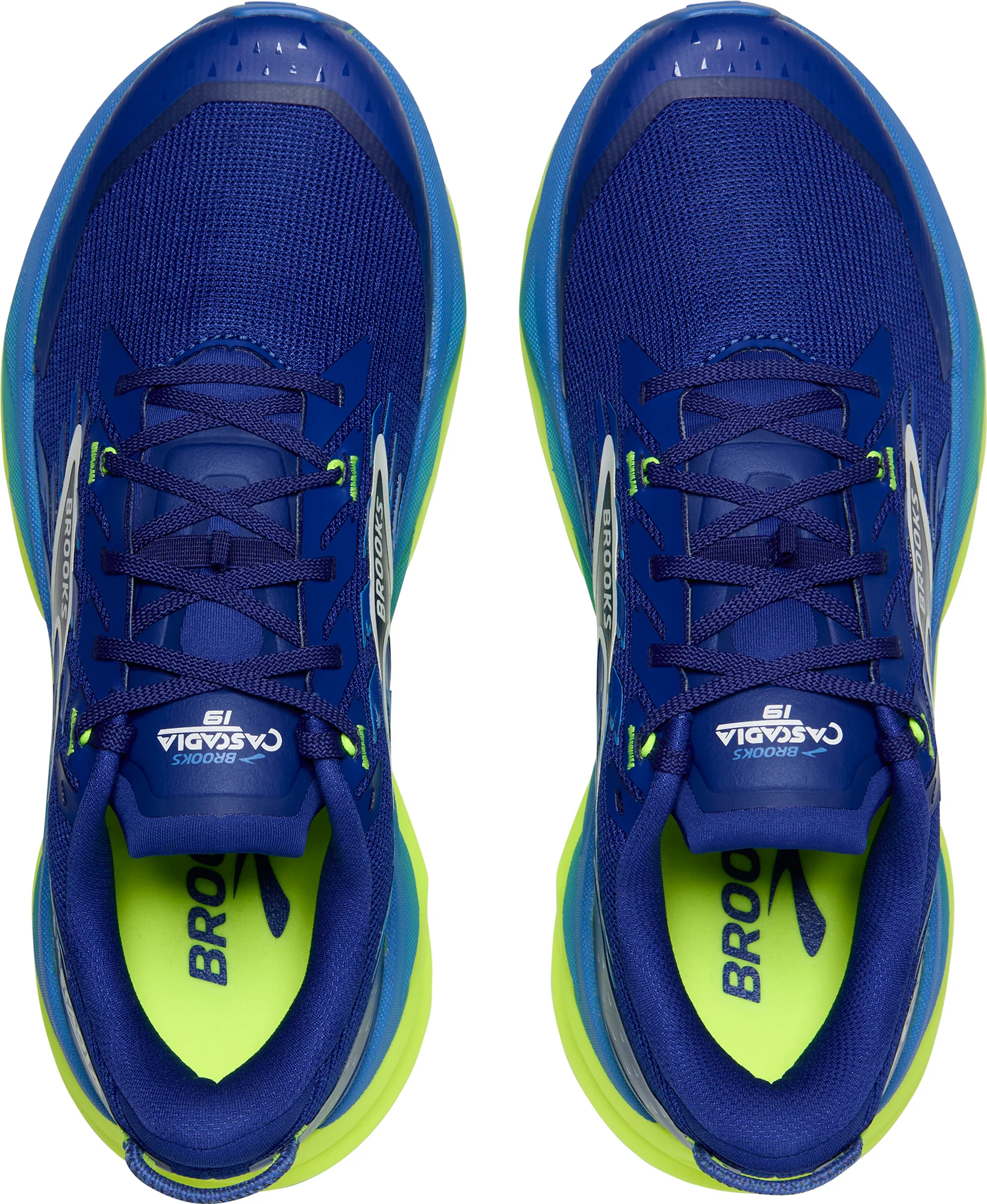 Brooks Cascadia 19 WIDE FIT Mens Trail Running Shoes - Blue - Image 4