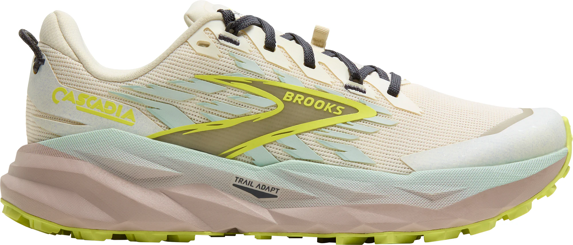 Brooks Cascadia 19 Womens Trail Running Shoes - Cream