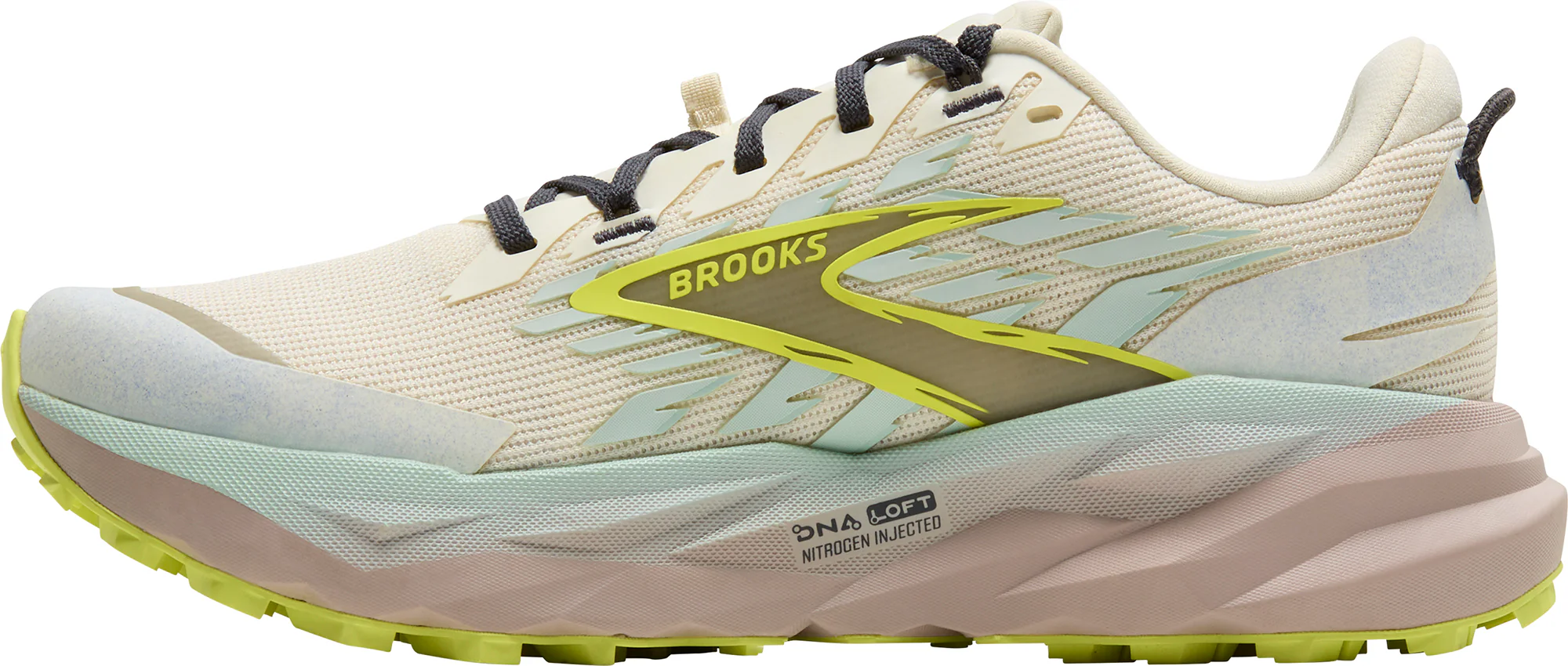 Brooks Cascadia 19 Womens Trail Running Shoes - Cream - Image 3