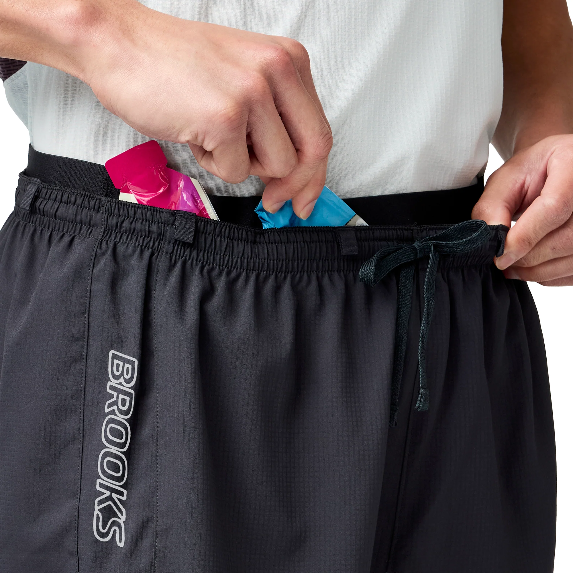 Brooks Cascadia Mens Running Shorts - Black - Image 5
