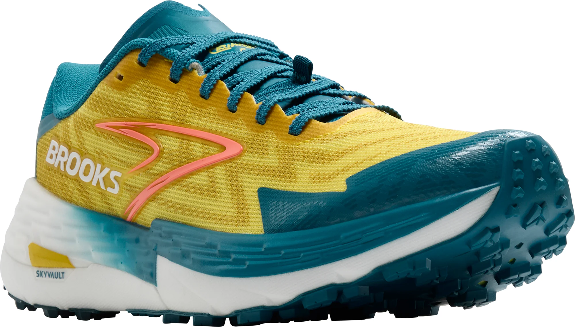 Brooks Catamount 4 Mens Trail Running Shoes - Yellow - Image 6