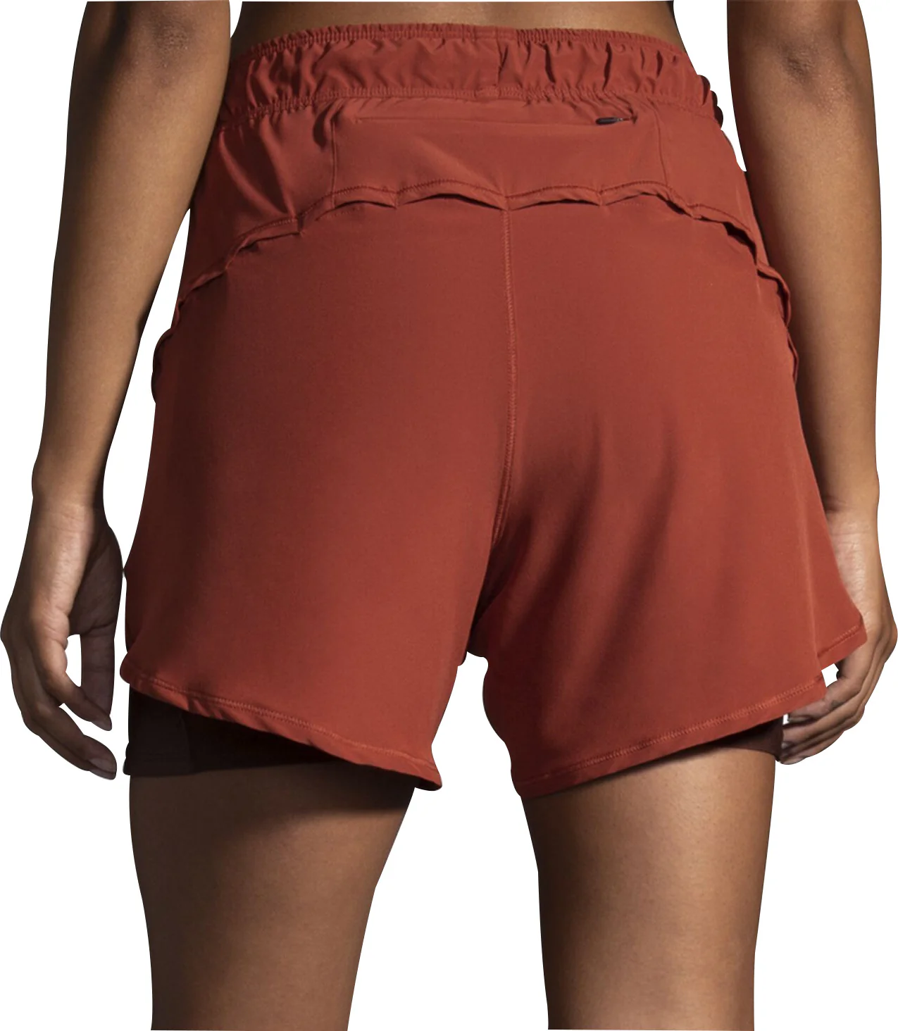 Brooks Chaser 5 Inch 2 In 1 Womens Running Shorts - Red - Image 2