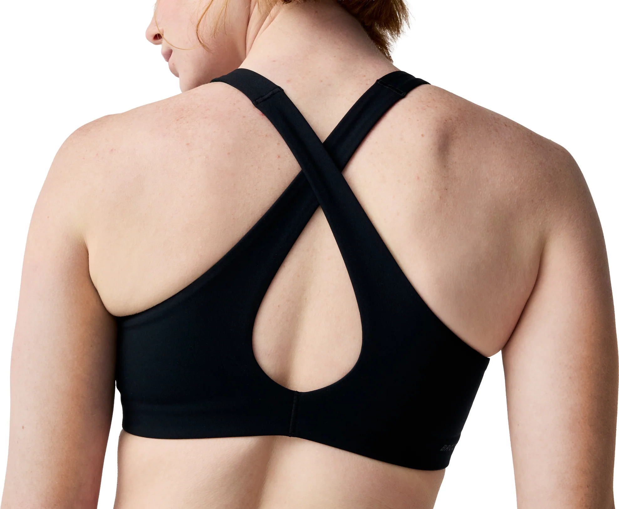Brooks Chaser Padded Womens Sports Bra - Black - Image 2