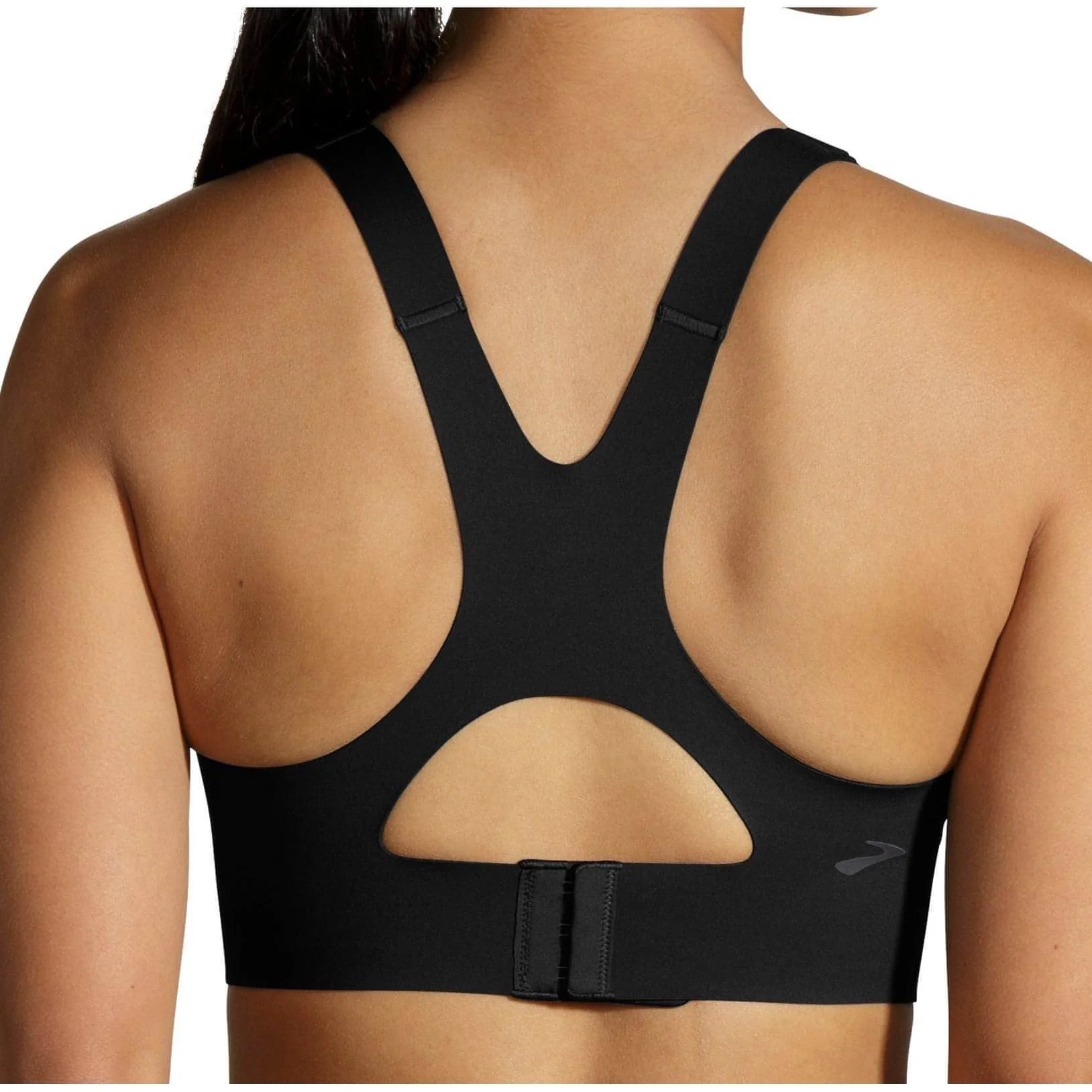 Brooks Dare Racerback Run 2.0 Womens Running Sports Bra - Black - Image 2