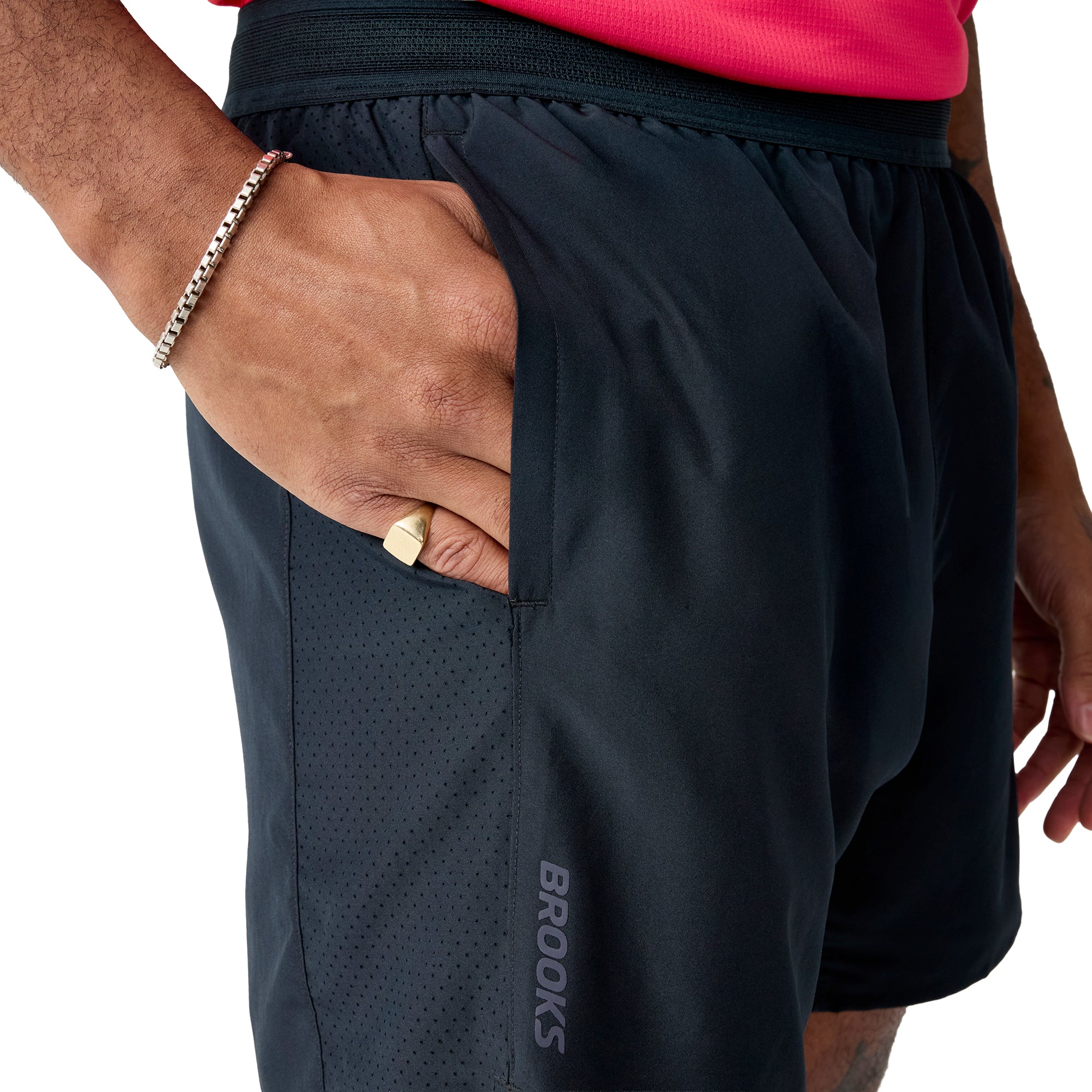 Brooks Dash 2 In 1 Mens Running Shorts - Black - Image 3