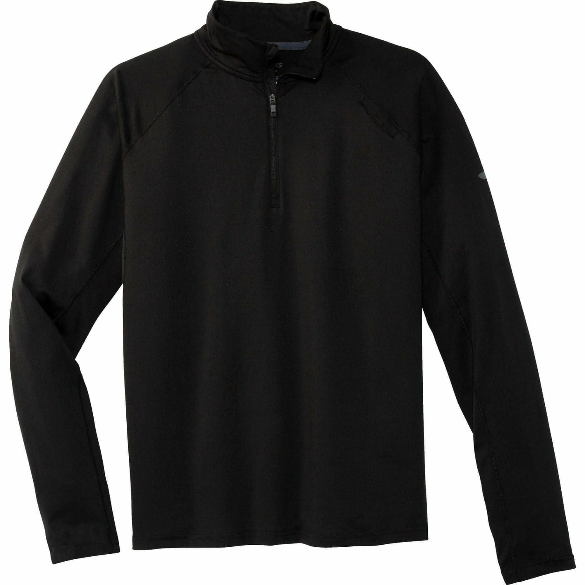 Brooks Dash Half Zip Long Sleeve Mens Running Top - Black - Image 3