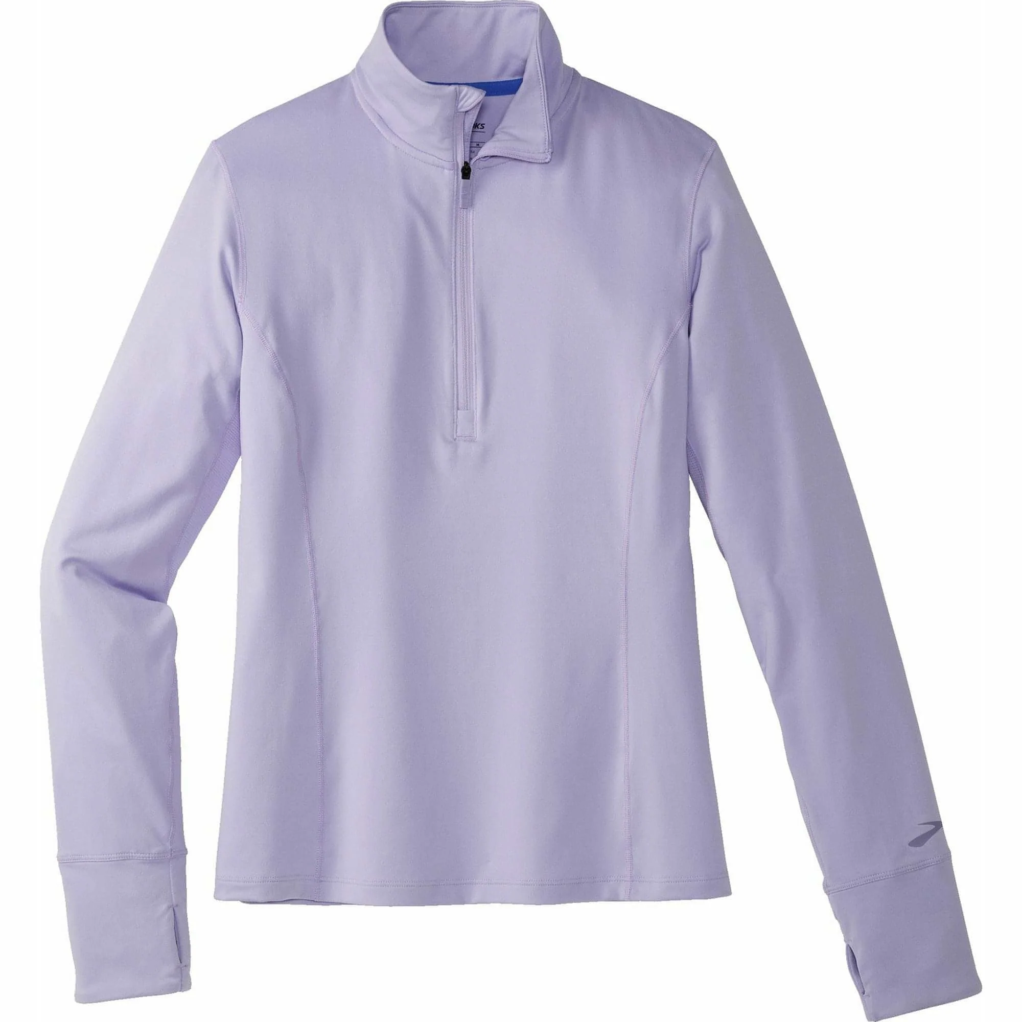 Brooks Dash Half Zip Long Sleeve Womens Running Top - Purple - Image 4