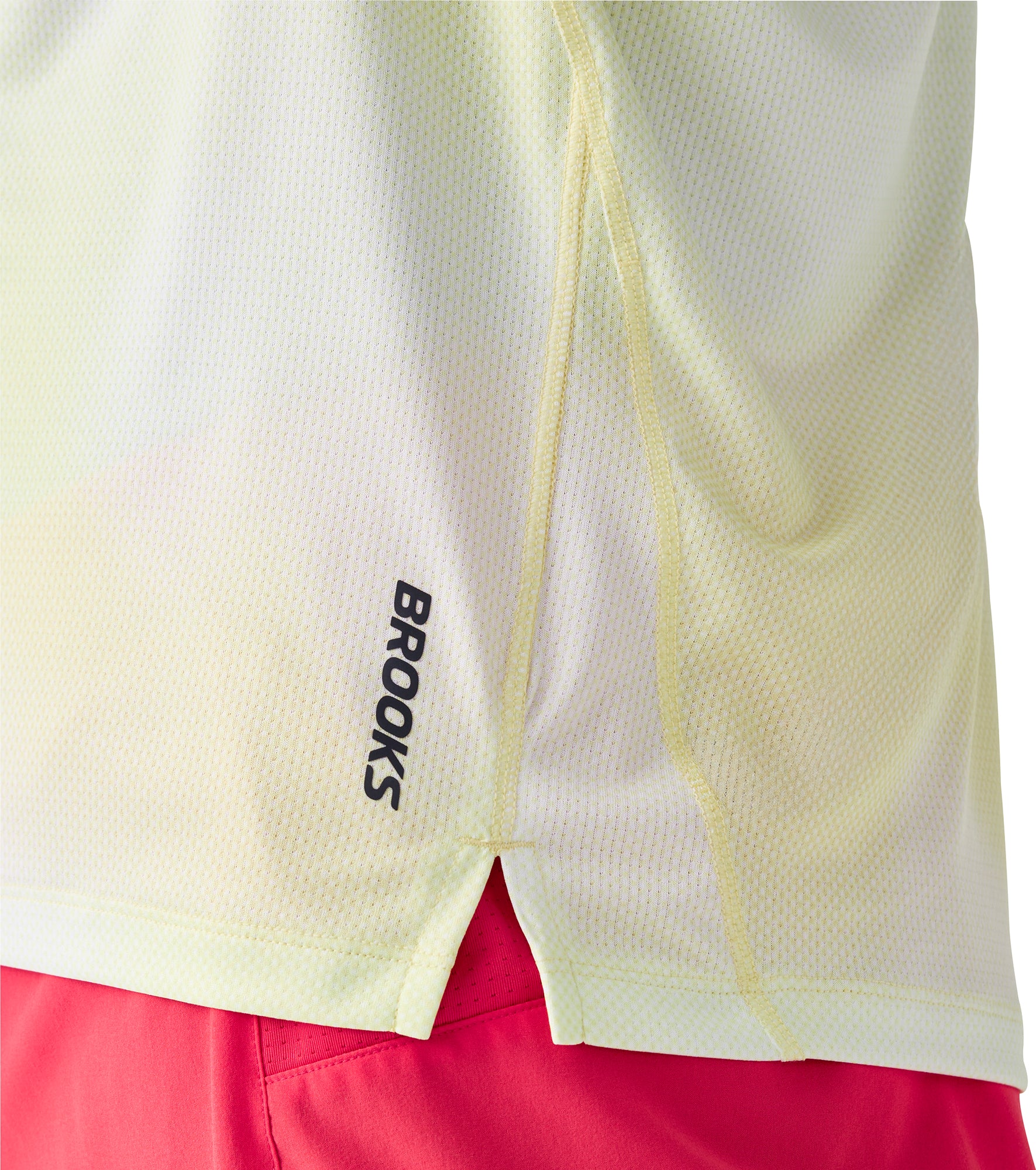 Brooks Dash Printed Mens Running Vest - Yellow - Image 3
