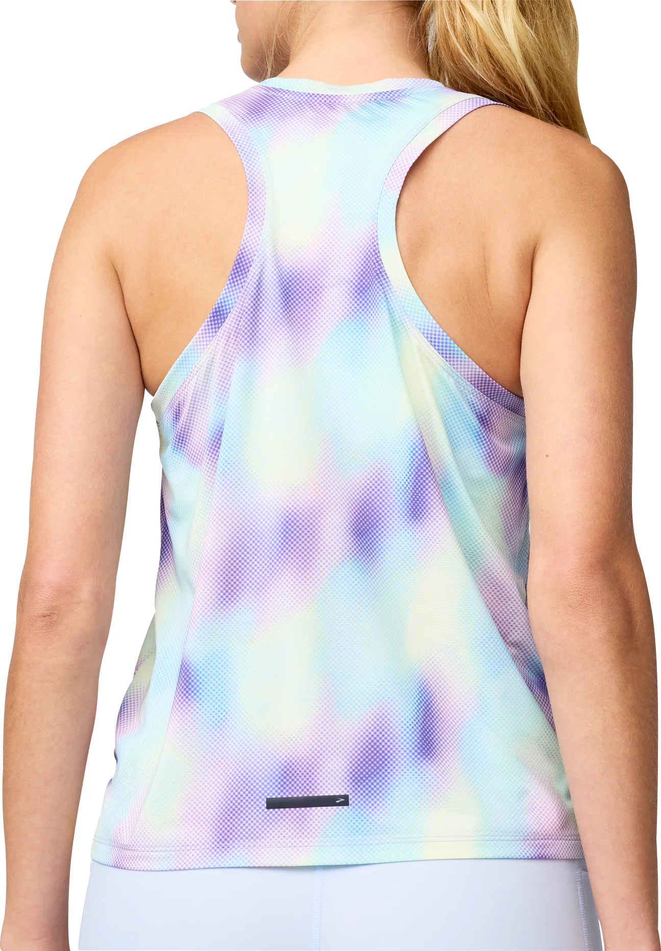 Brooks Dash Printed Womens Running Vest Tank Top - Purple - Image 2