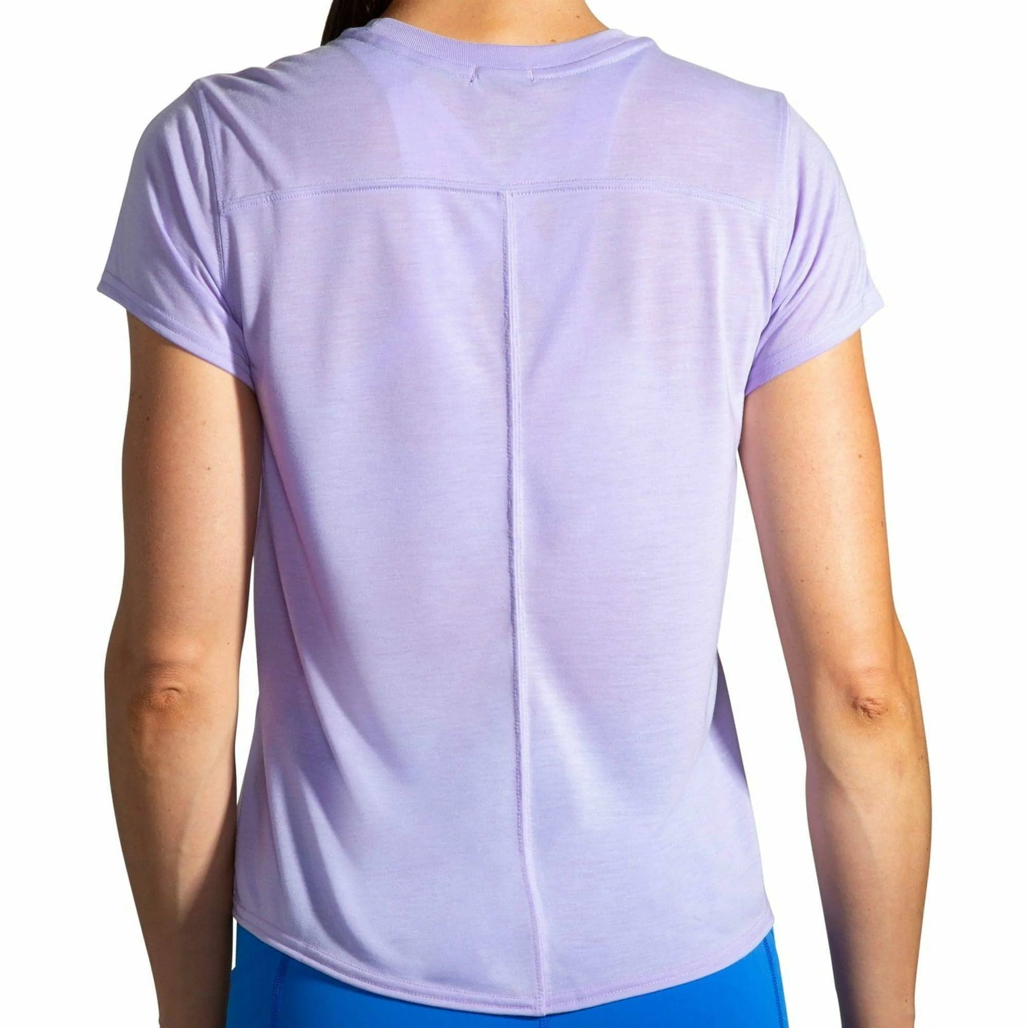 Brooks Distance Graphic Short Sleeve Womens Running Top - Purple - Image 2