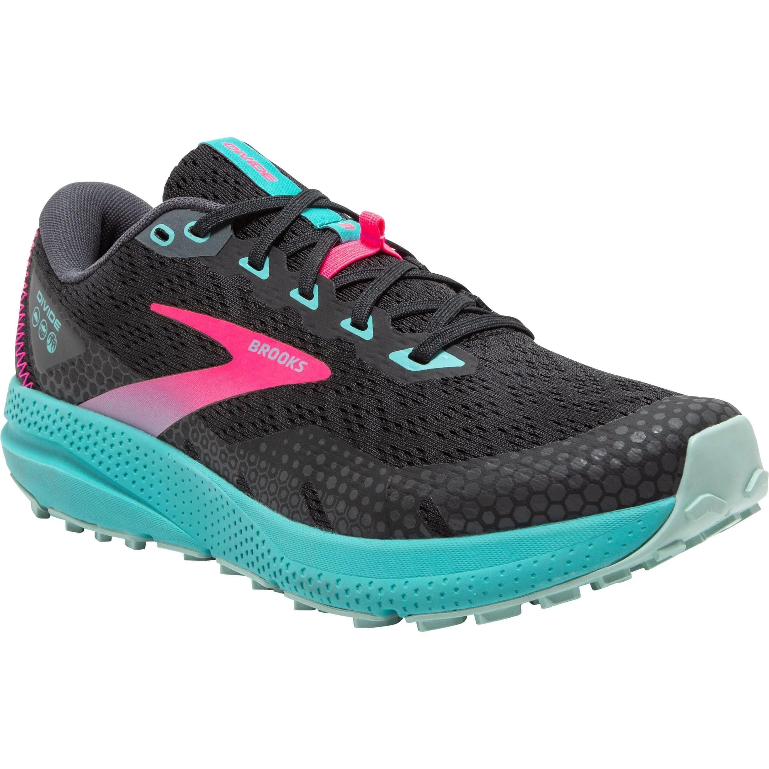 Brooks Divide 3 Womens Trail Running Shoes - Black - Image 6