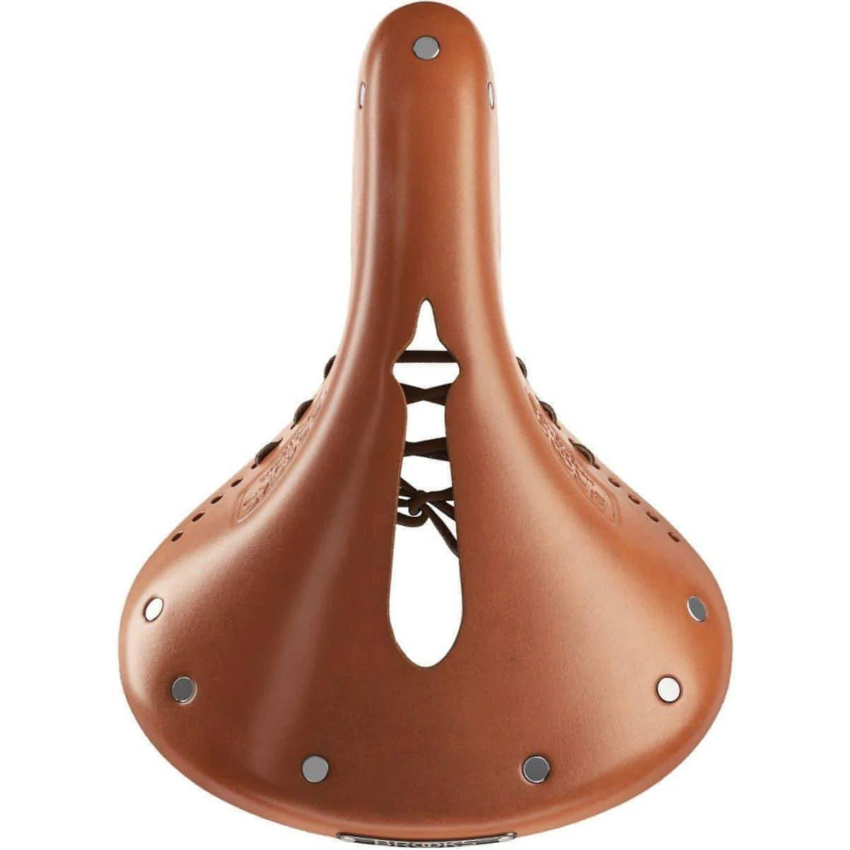 Brooks England B17 Carved Leather Womens Short Saddle - Brown - Image 3