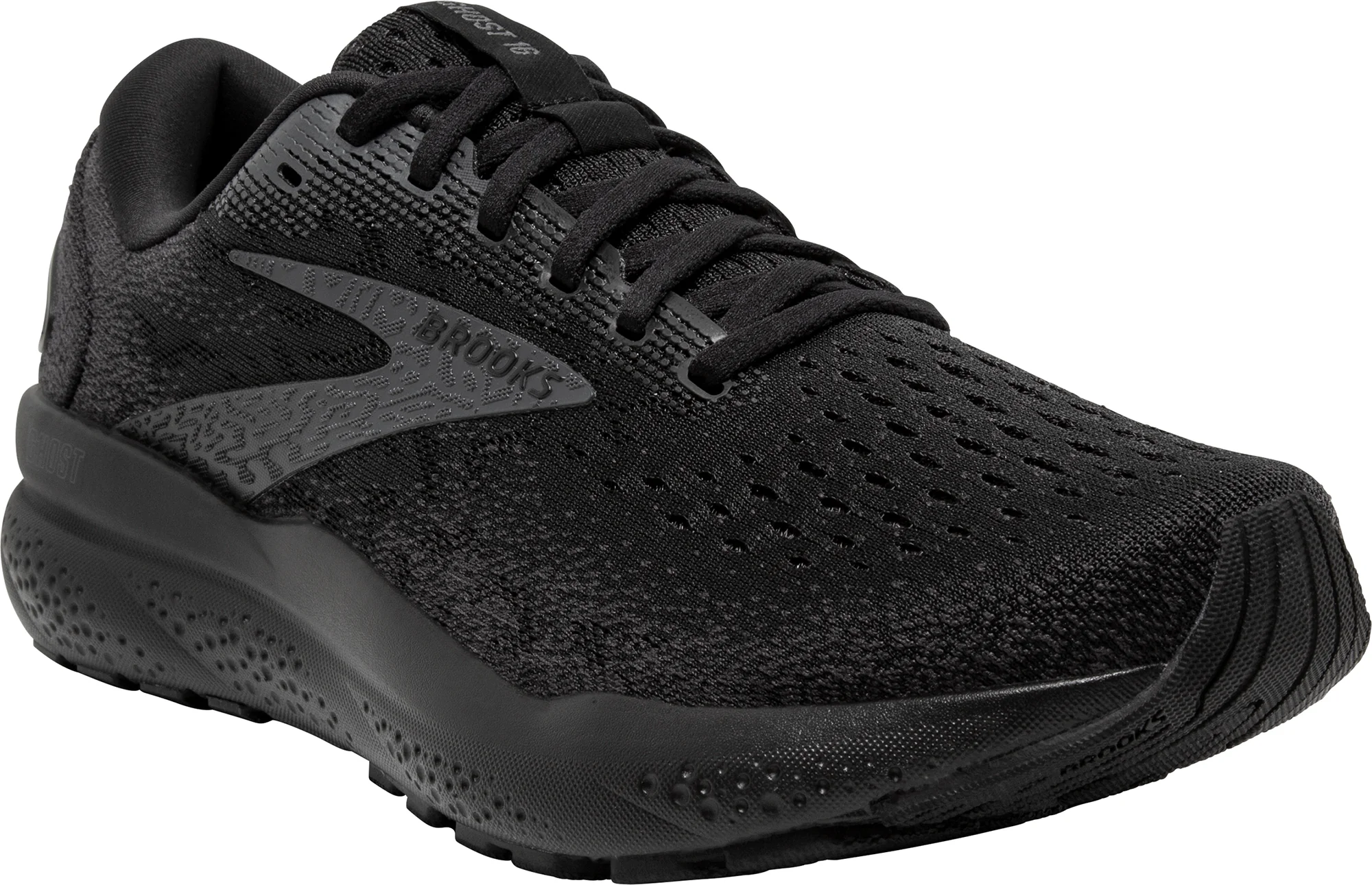 Brooks Ghost 16 Mens Running Shoes - Black - Image 6