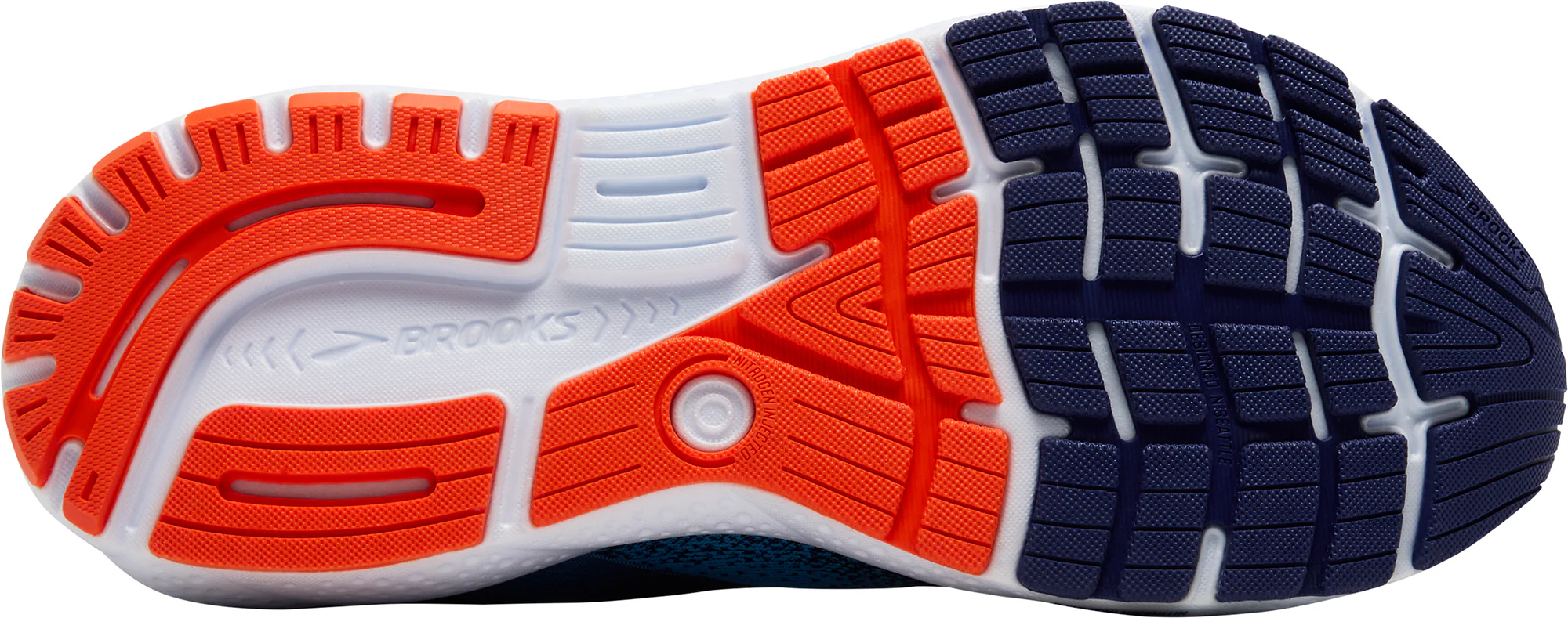 Brooks Ghost 16 Mens Running Shoes - Blue - Image 2