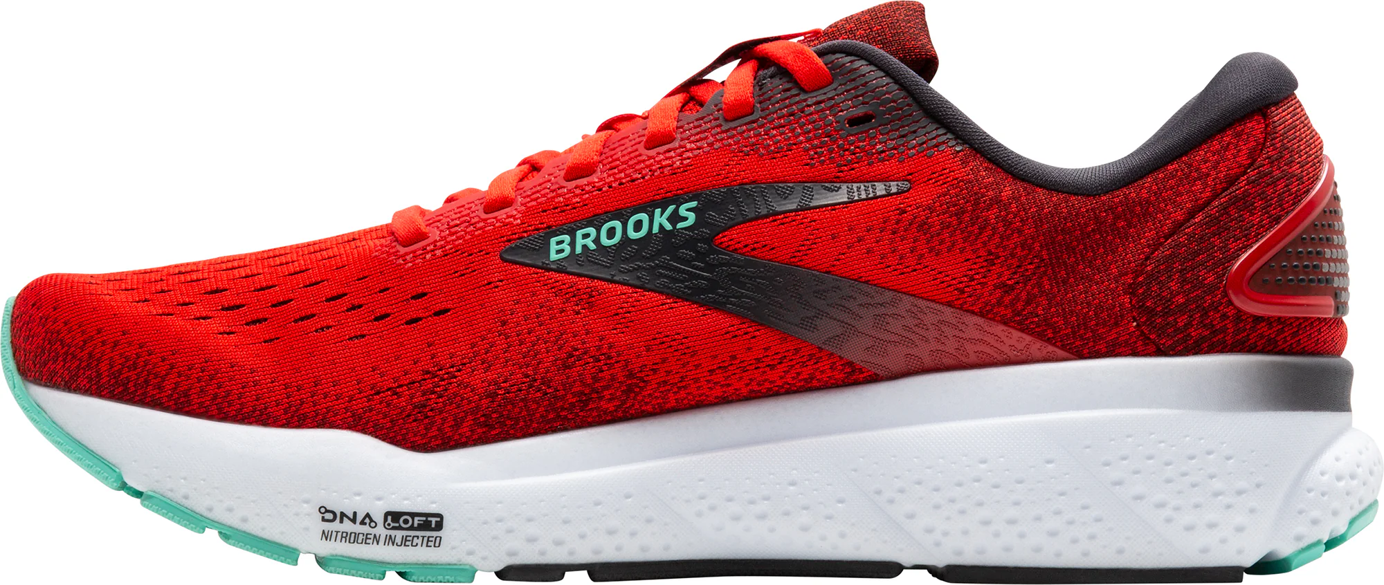 Brooks Ghost 16 Mens Running Shoes - Red - Image 3