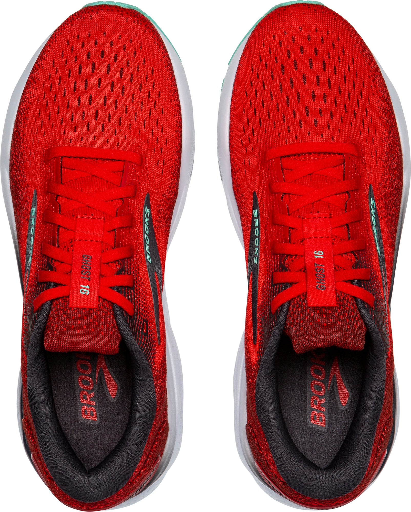 Brooks Ghost 16 Mens Running Shoes - Red - Image 4