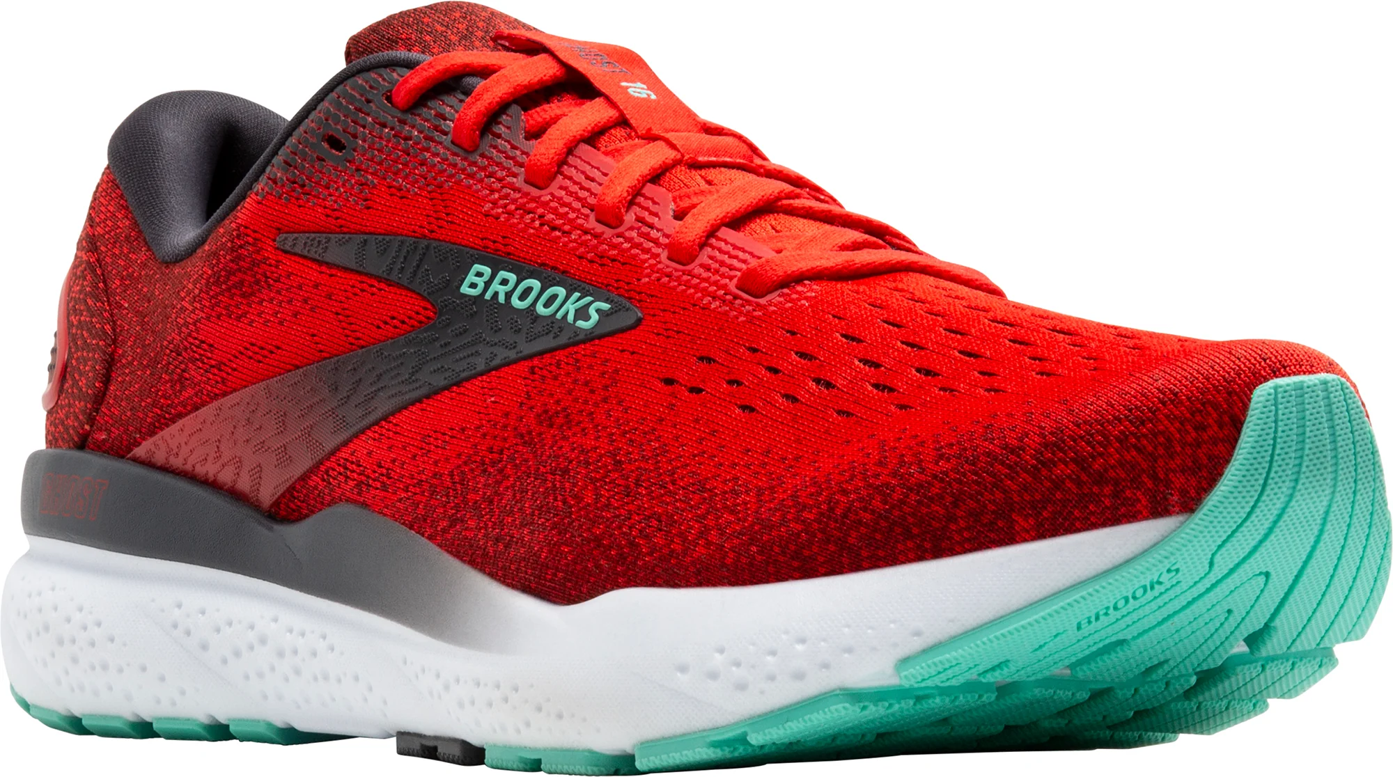 Brooks Ghost 16 Mens Running Shoes - Red - Image 6