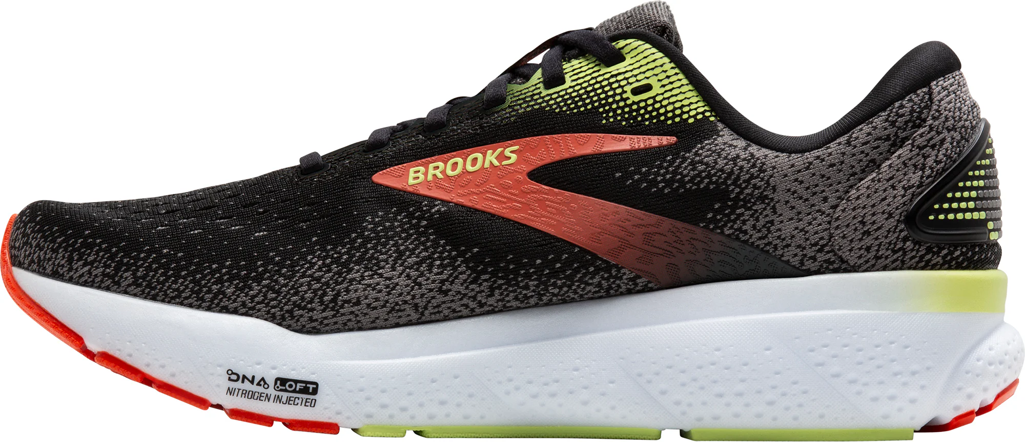 Brooks Ghost 16 WIDE FIT (2E) Mens Running Shoes - Black - Image 3