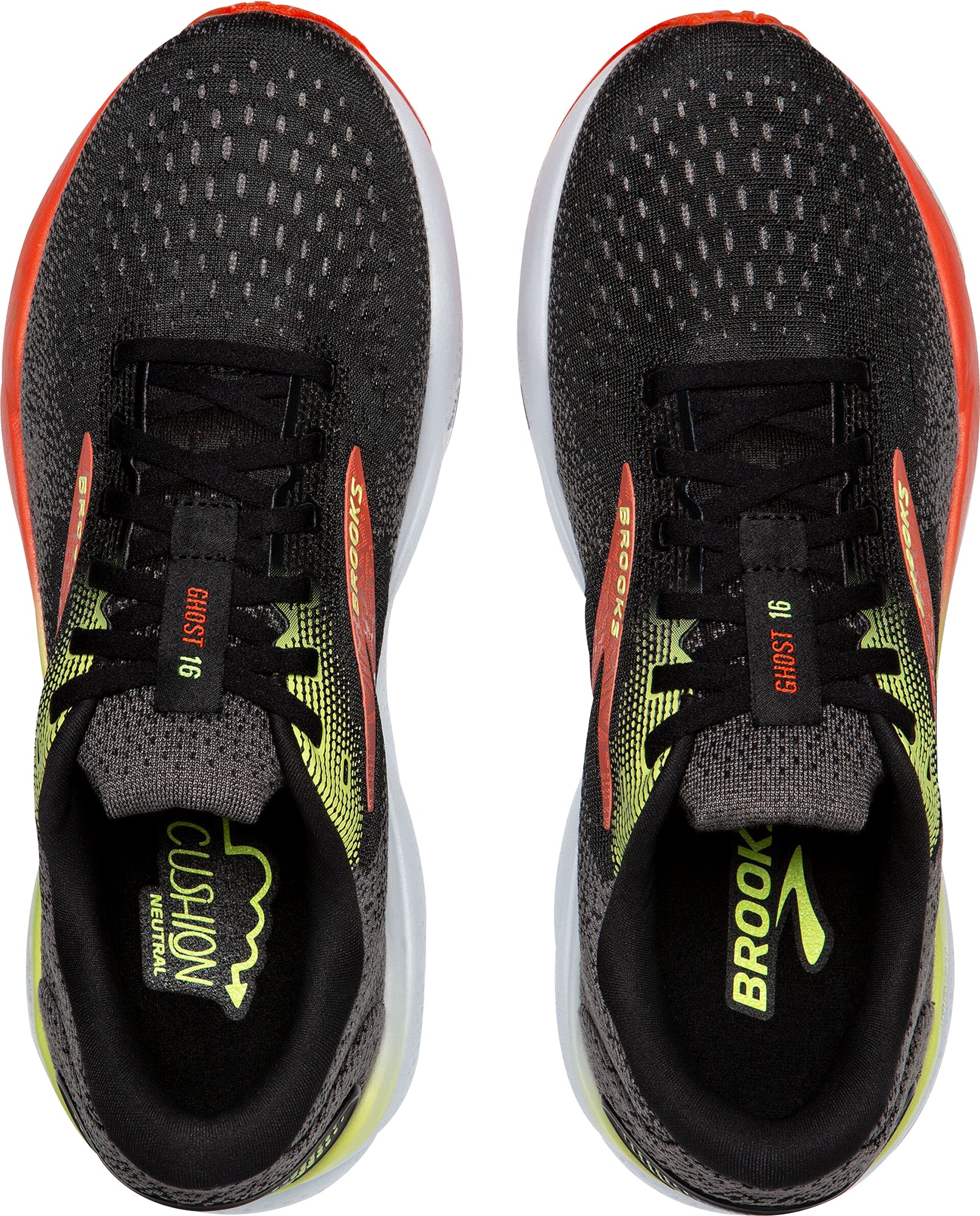 Brooks Ghost 16 WIDE FIT (2E) Mens Running Shoes - Black - Image 4