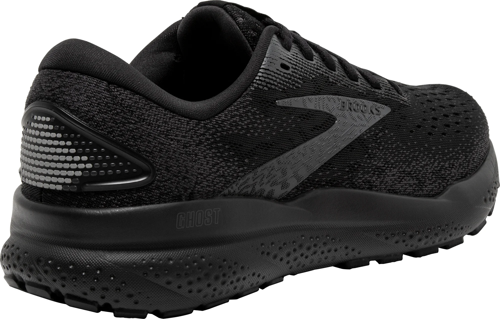 Brooks Ghost 16 WIDE FIT Womens Running Shoes - Black - Image 5
