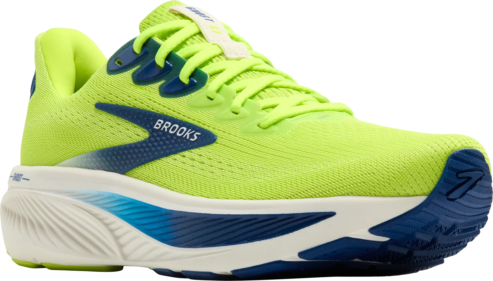 Brooks Ghost 17 Mens Running Shoes - Green - Image 6